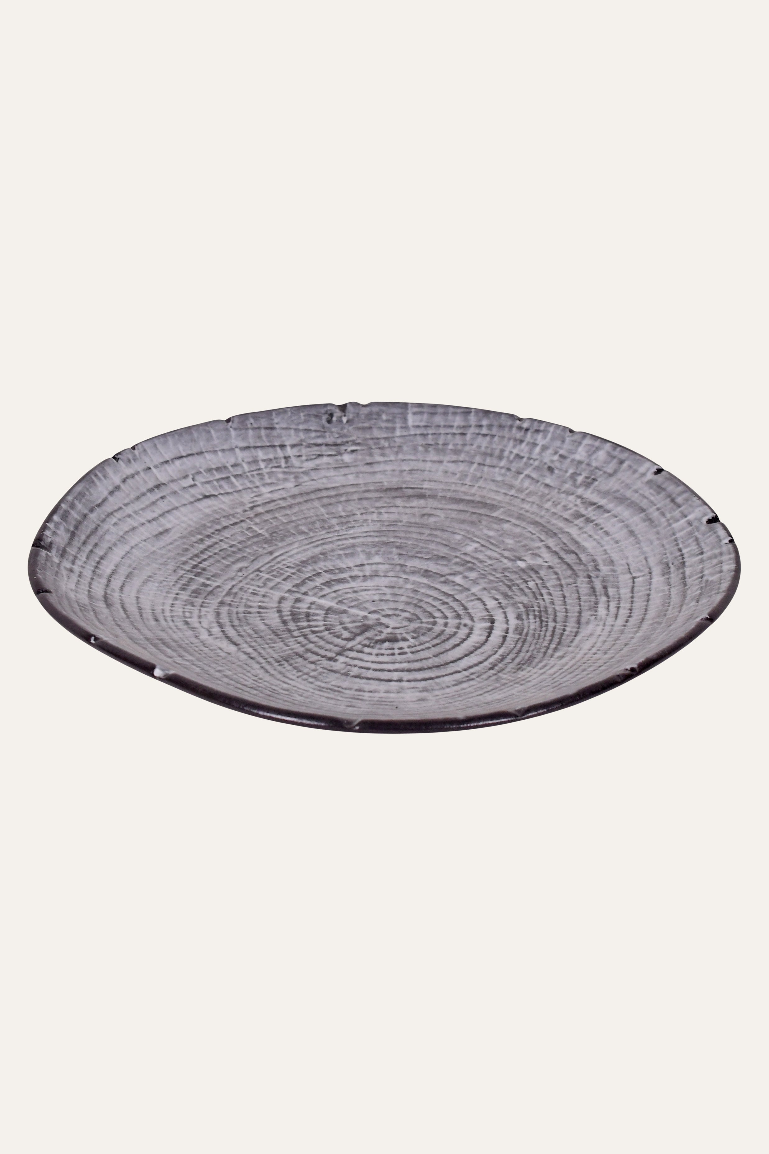 Decorative big ceramic plate for dining décor