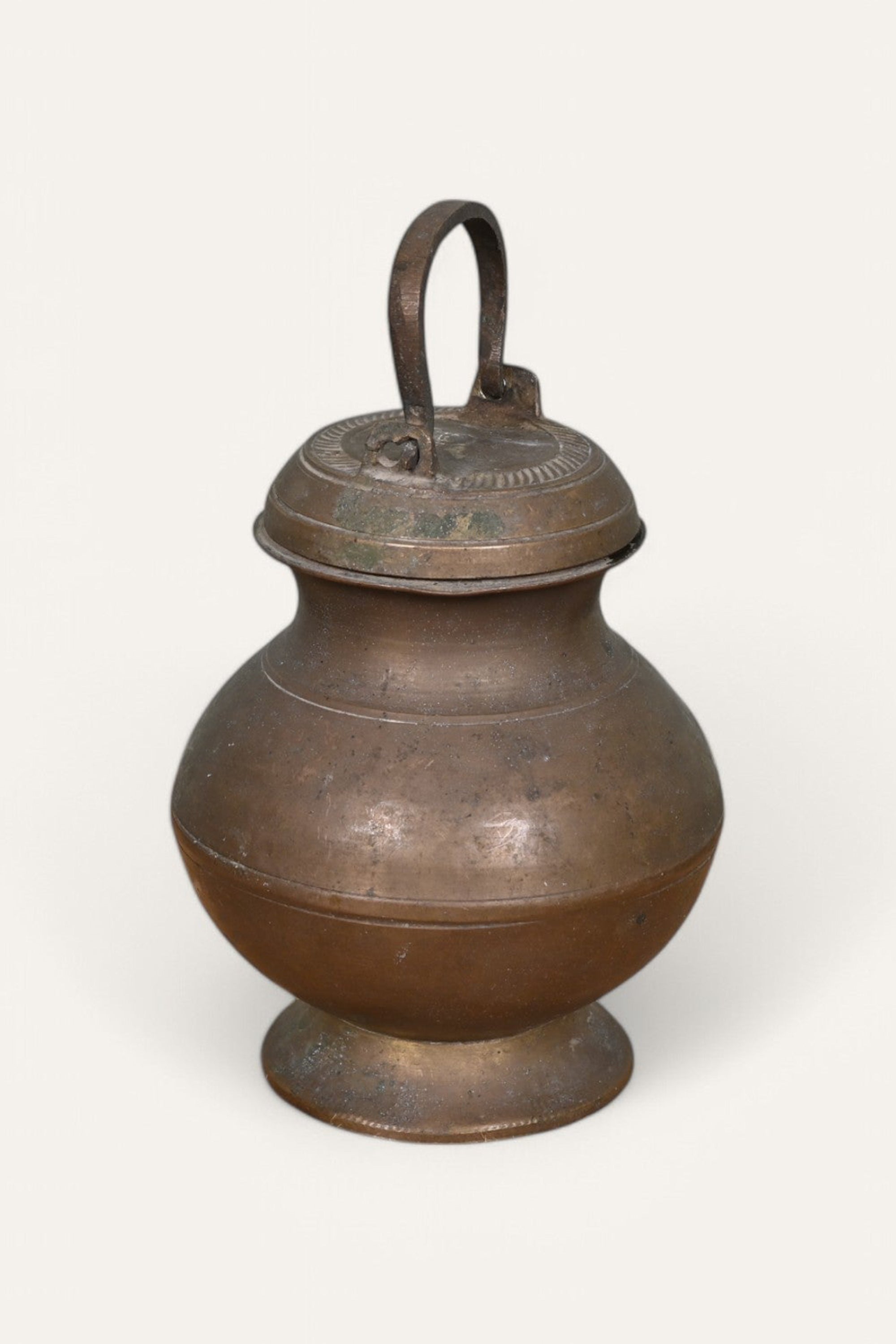 Vintage Brass Pot with Handle