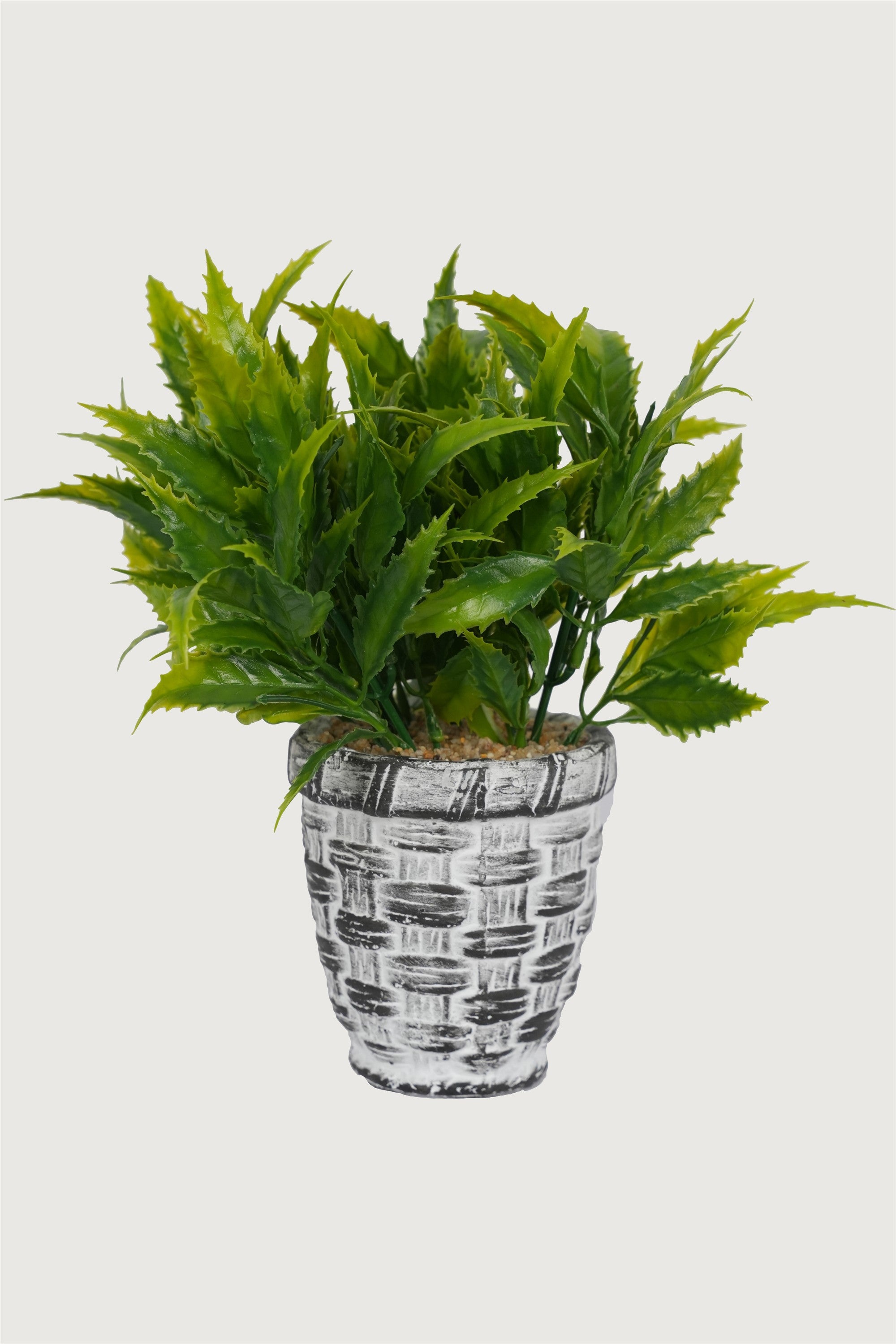 Decorative faux fern plant