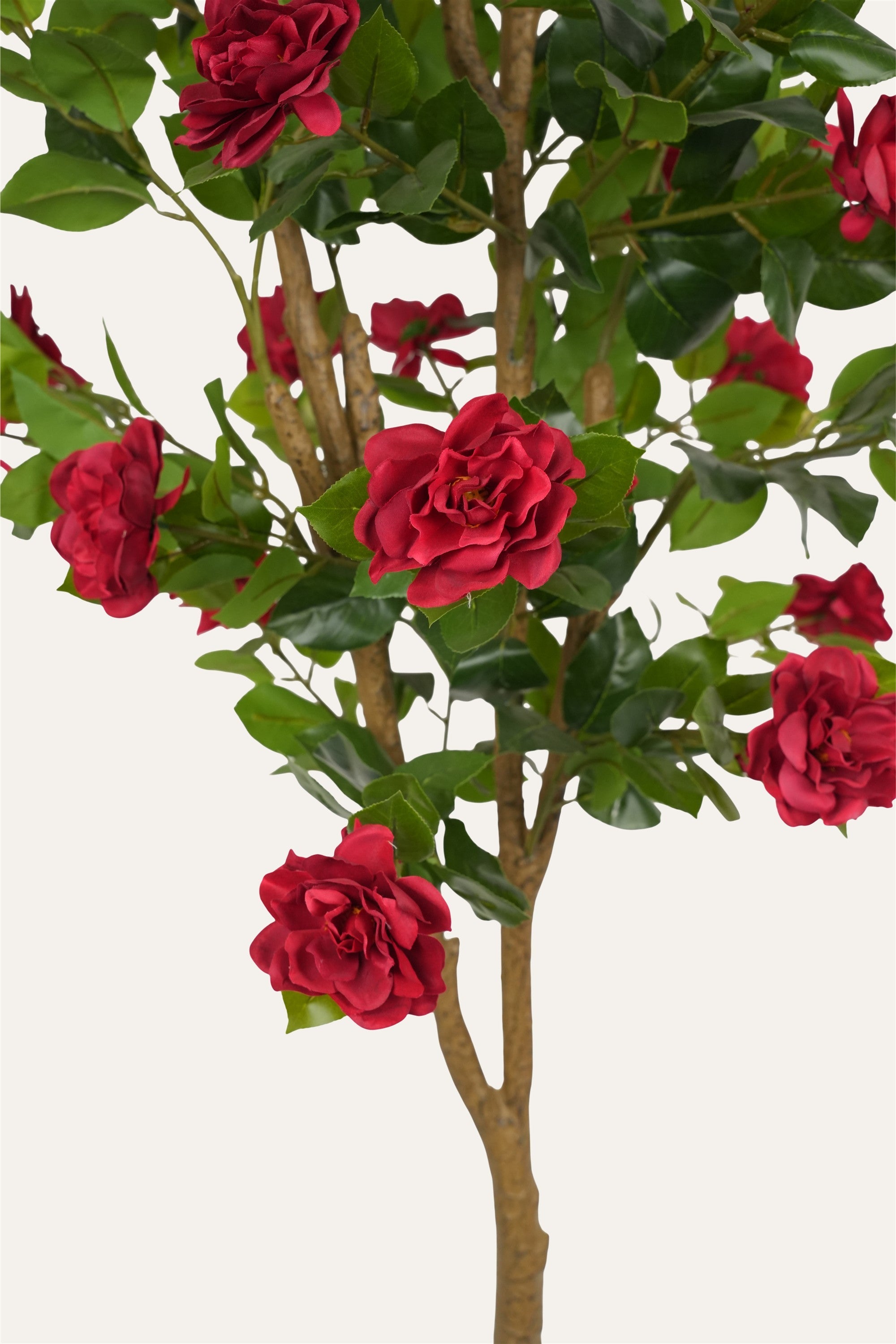 Decorative faux rose tree