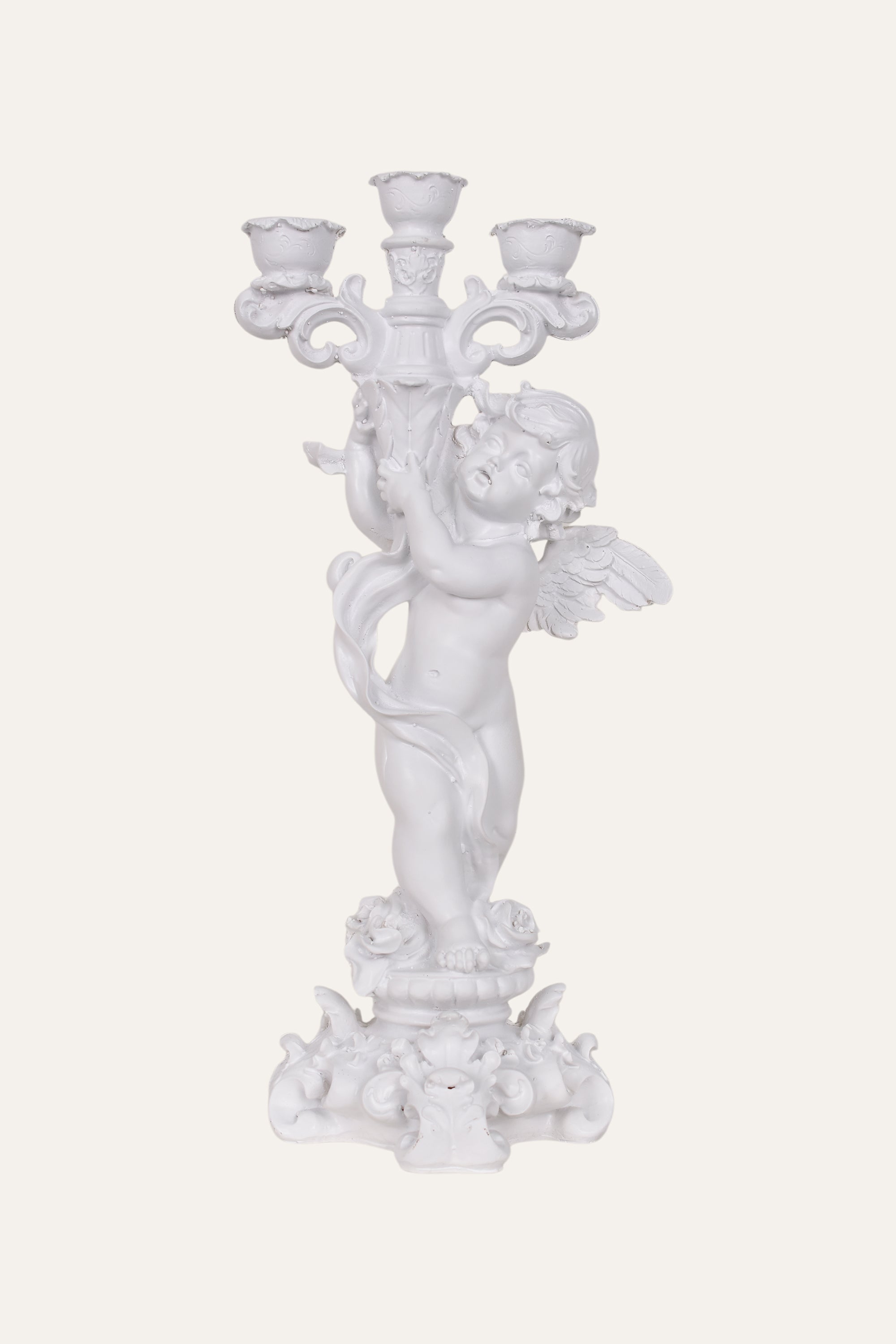Decorative resin cherub statue