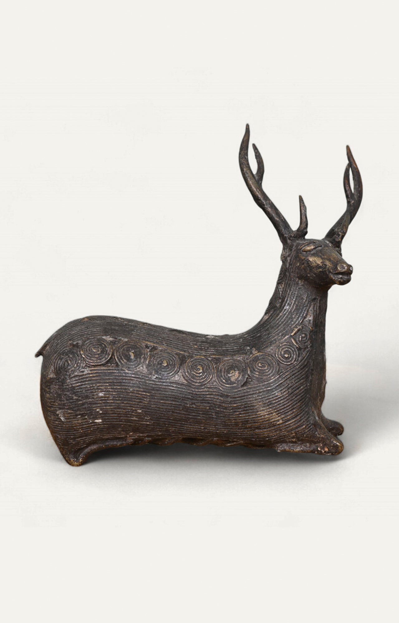 Dhokra Tribal Brass Reindeer Figurine