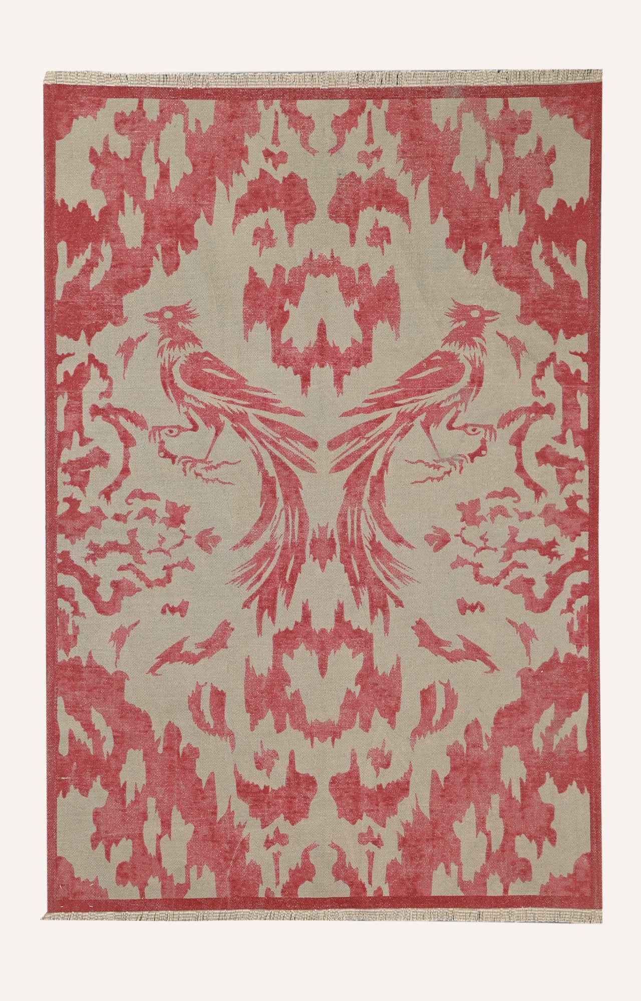 Dhurrie Rug in Red