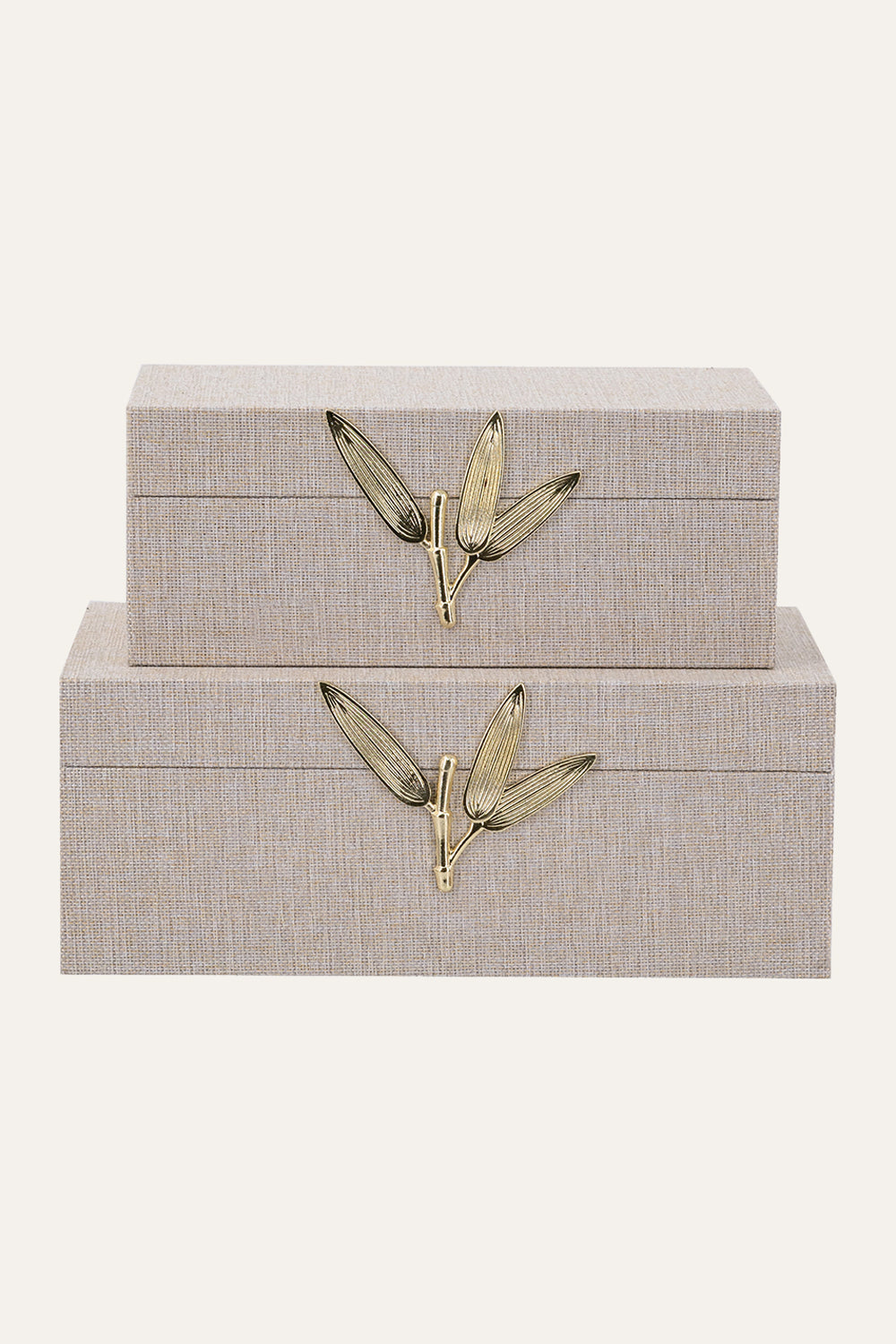 Neutral Textured Storage Boxe