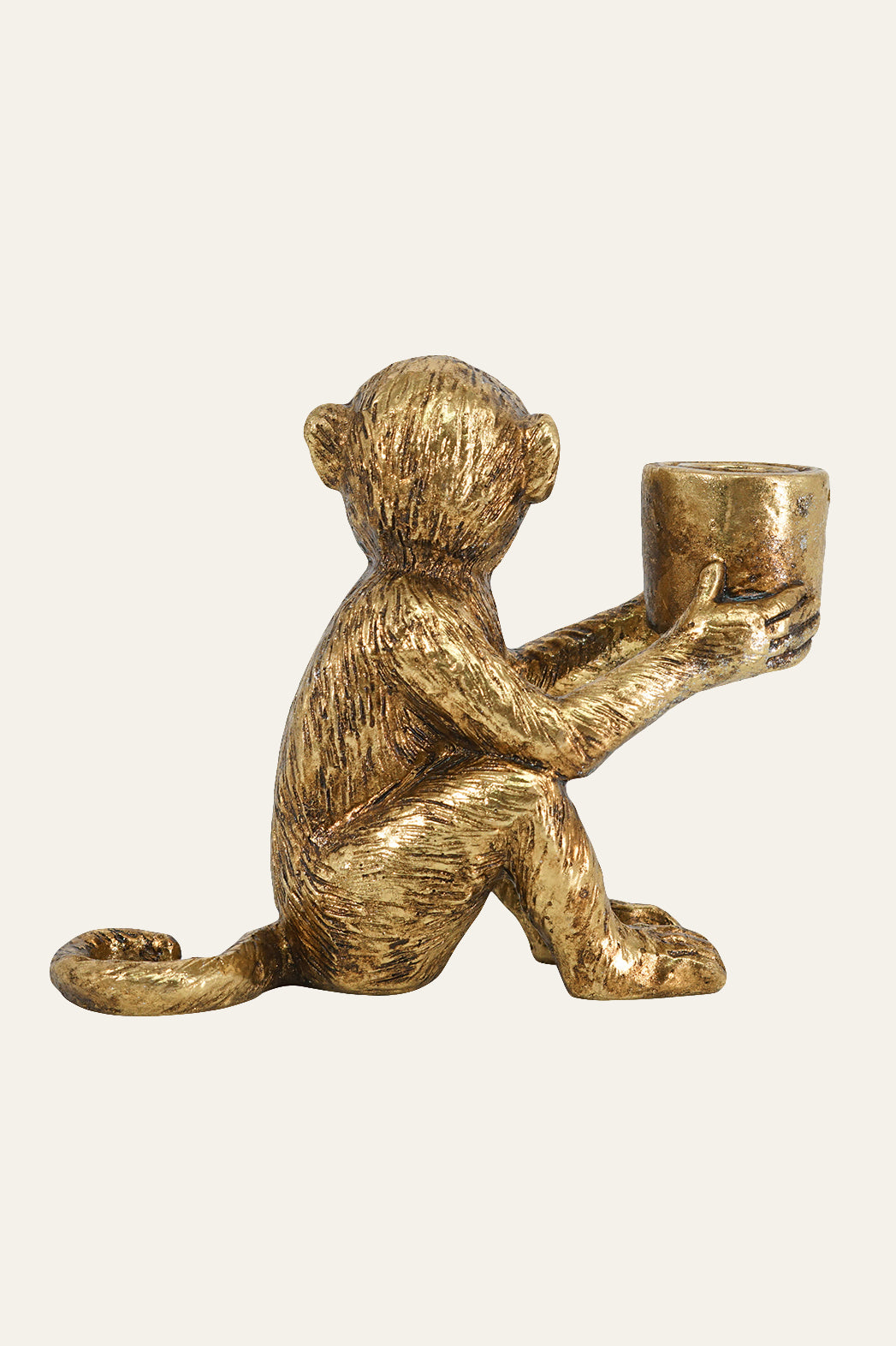 Monkey Figurine Candle Holder