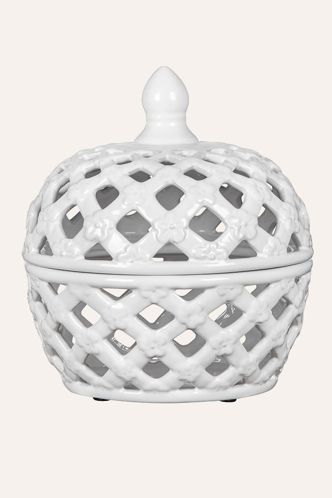 Decorative Lattice Jar