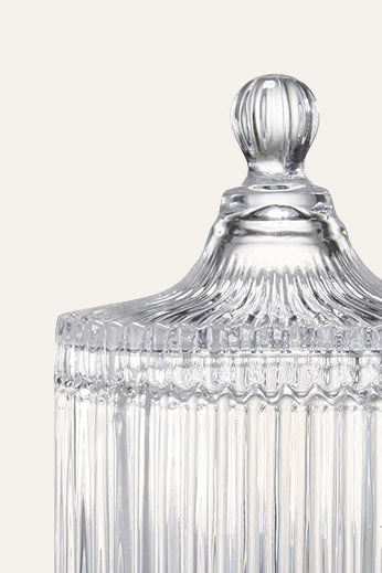 Decorative Glass Cookie Jar