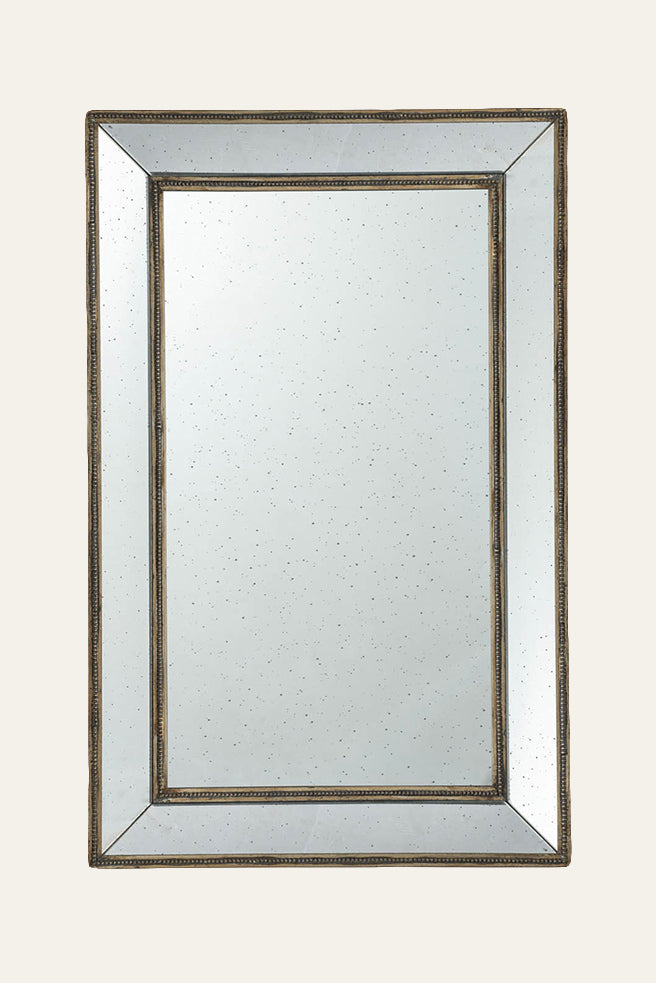 mirror with decorative gold frame