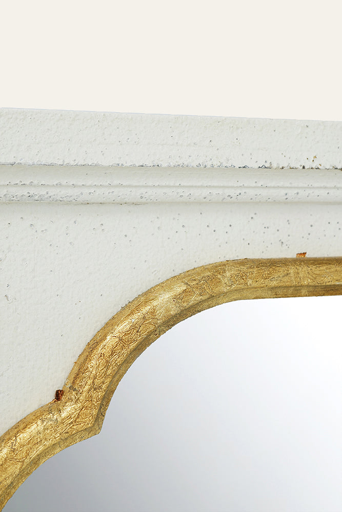 Gold-framed mirror