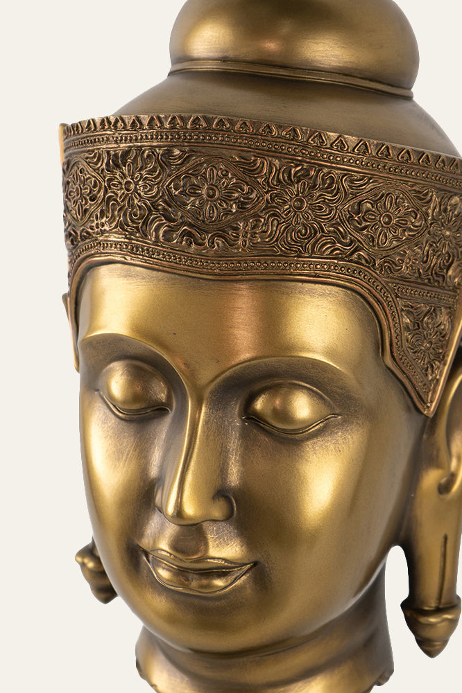 Buddha Face Sculpture