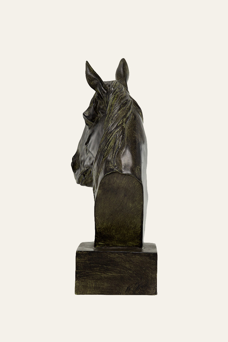 Stallion Sculpture on Base