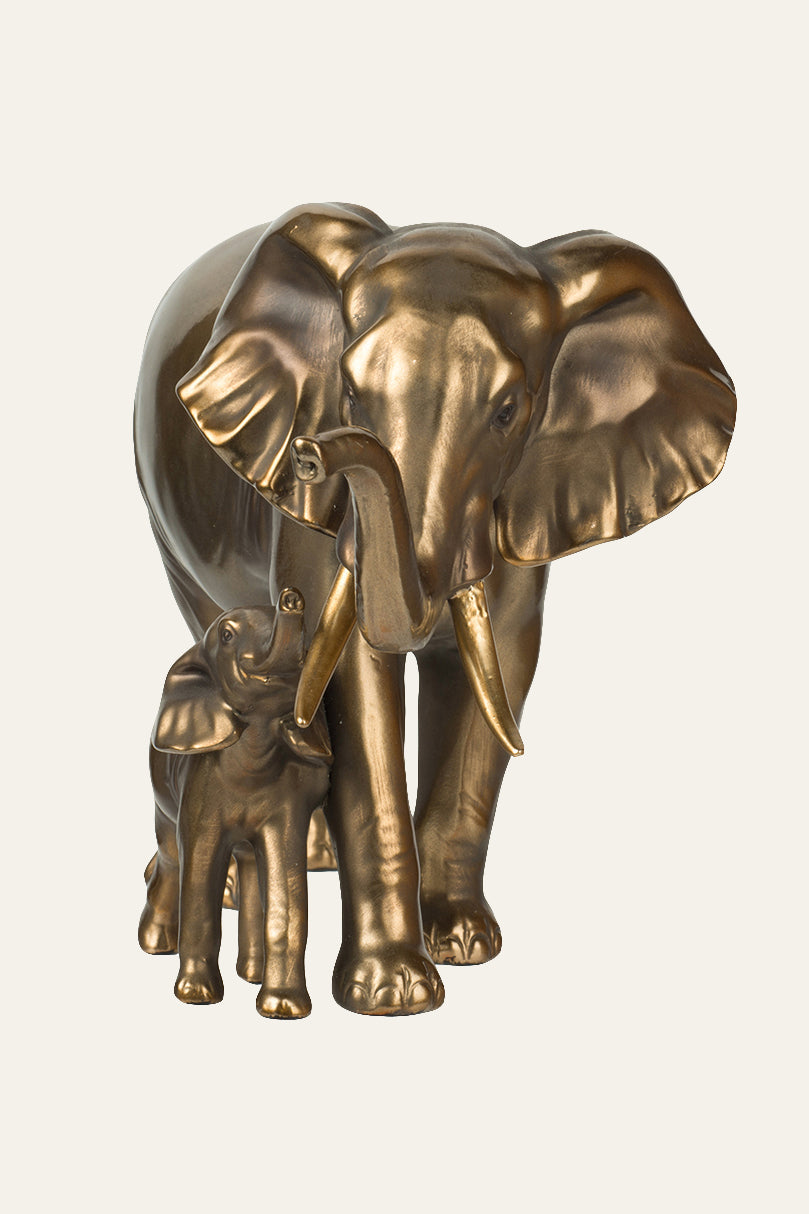 Mother and Baby elephant sculpture
