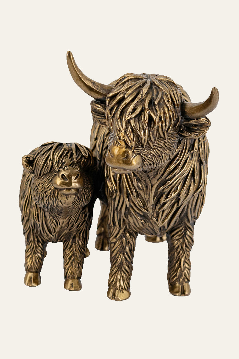 Polyresin Highland Cow Figurine