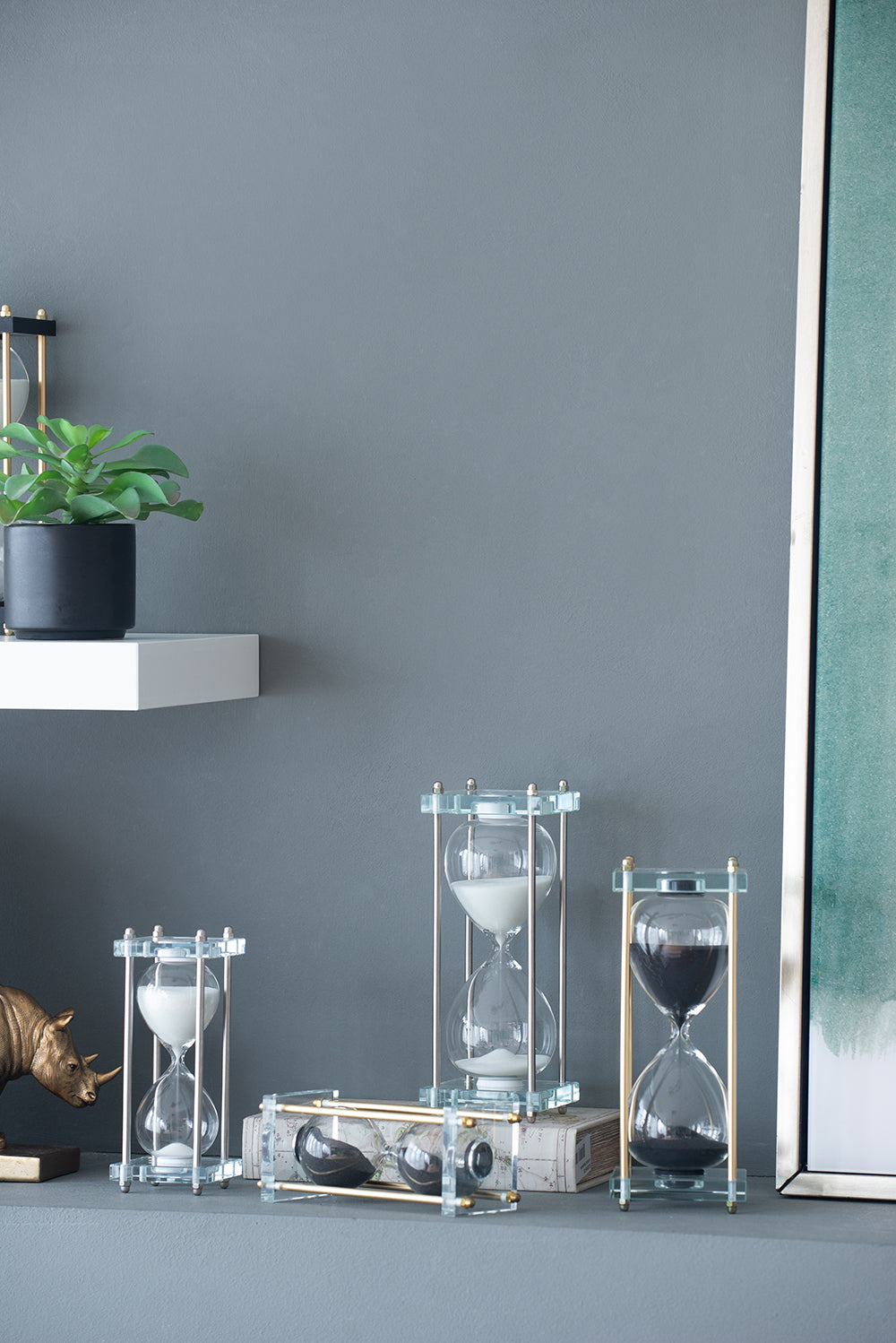 Decorative Glass Hourglass Timer
