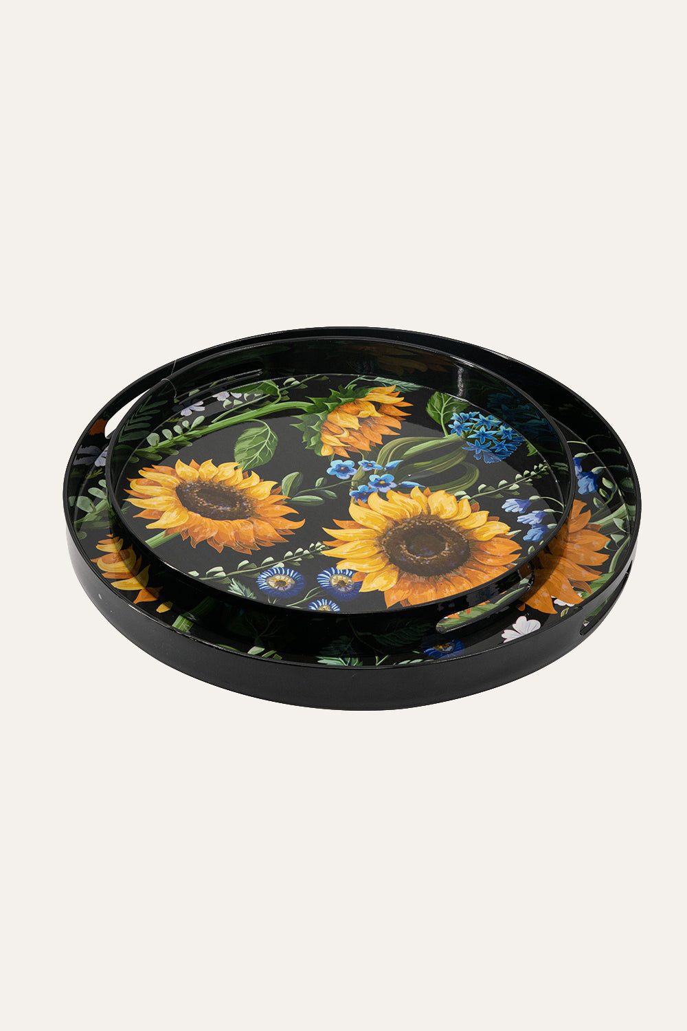 Botanical Round Resin Tray