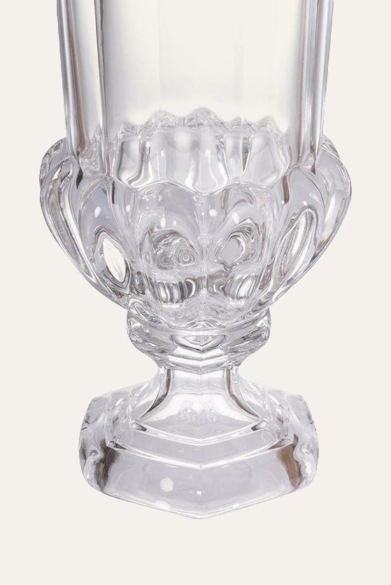 Clear Glass Urn Vase