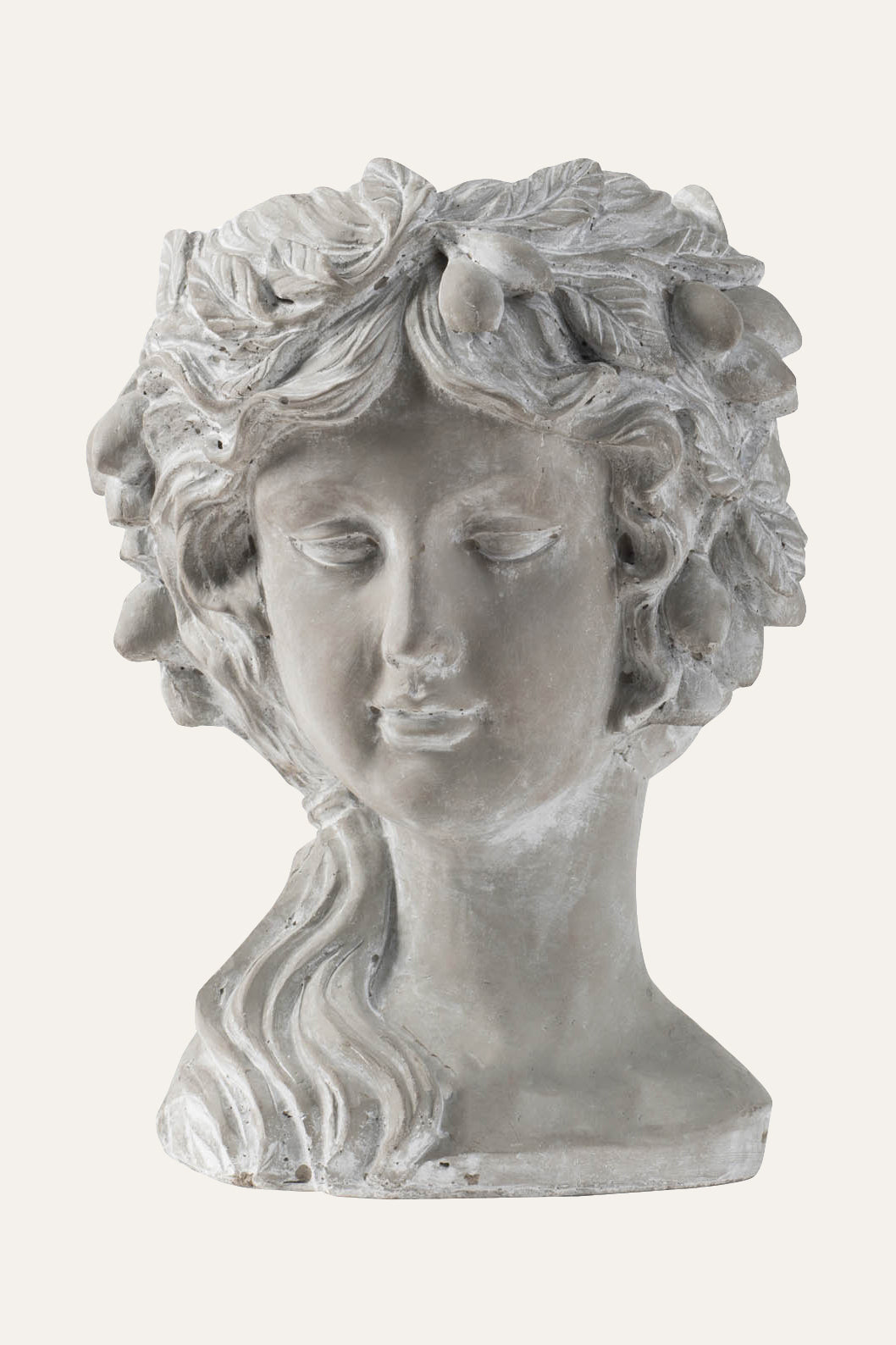 Statue of a classical woman's head