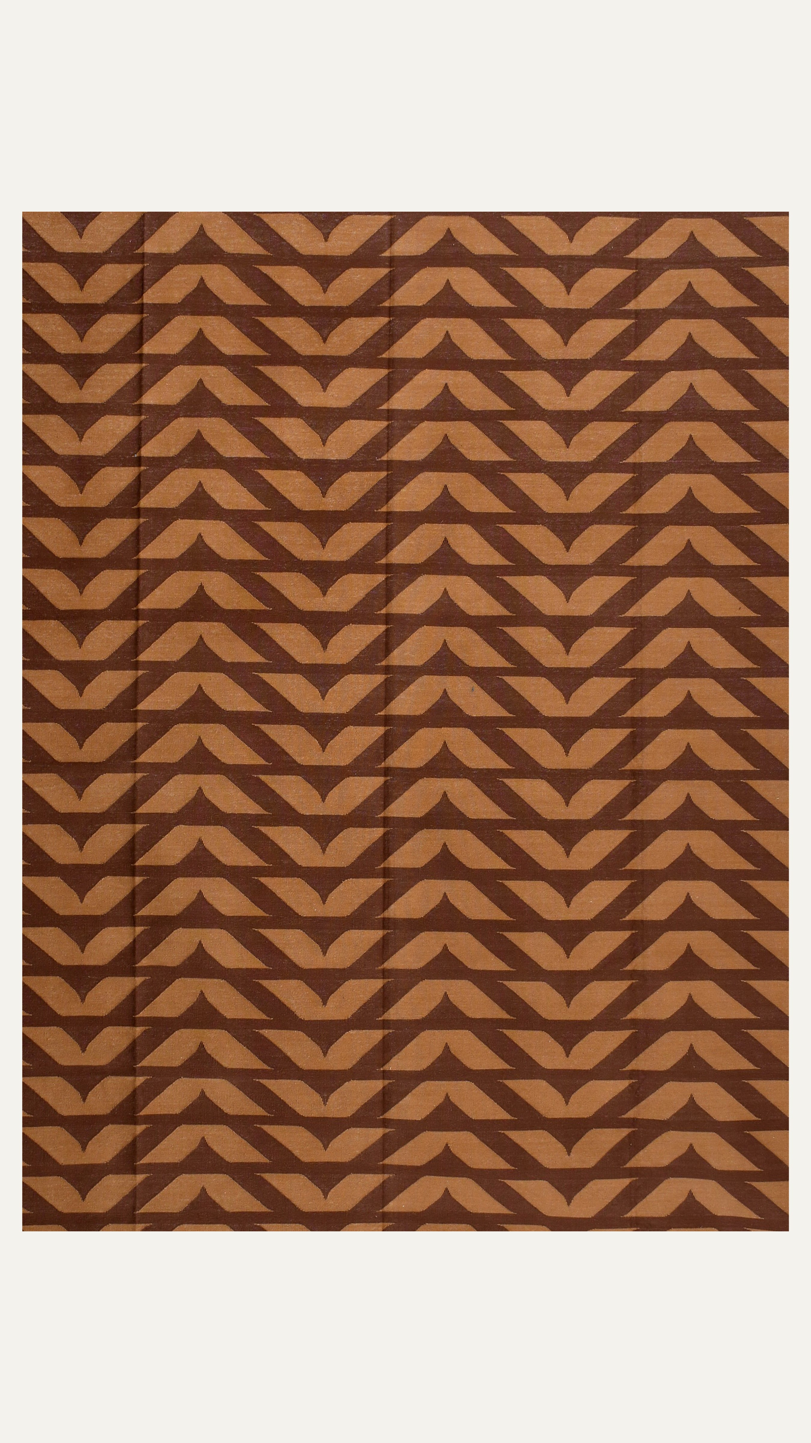 Earthy Chevron Cotton Rug