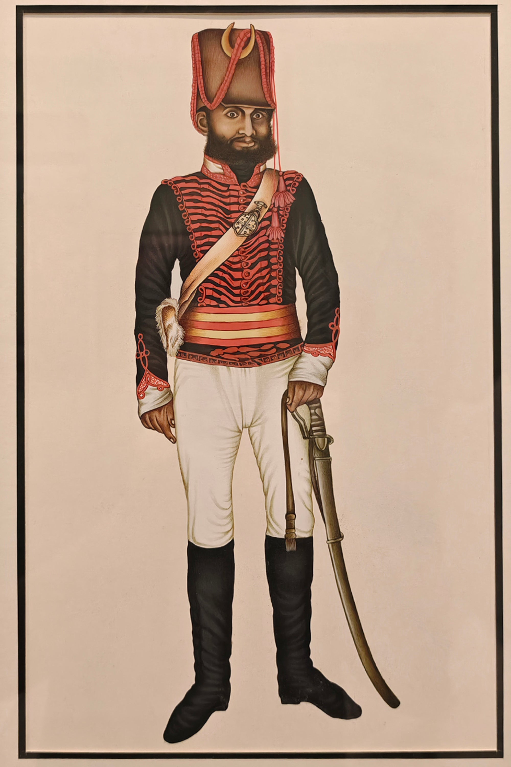 East India Company Soldier Portrait Painting