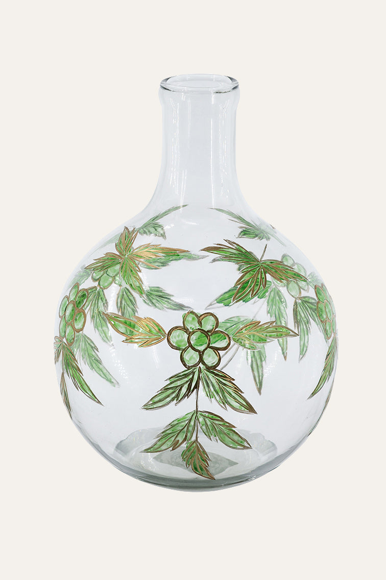 Elegant Botanical Glass Vase