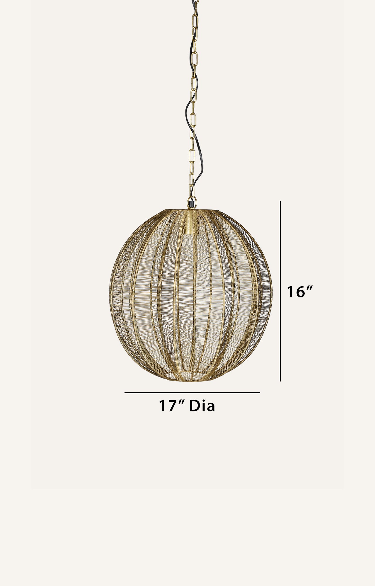 Elegant_Gold_Wire_Pendant_Light_size