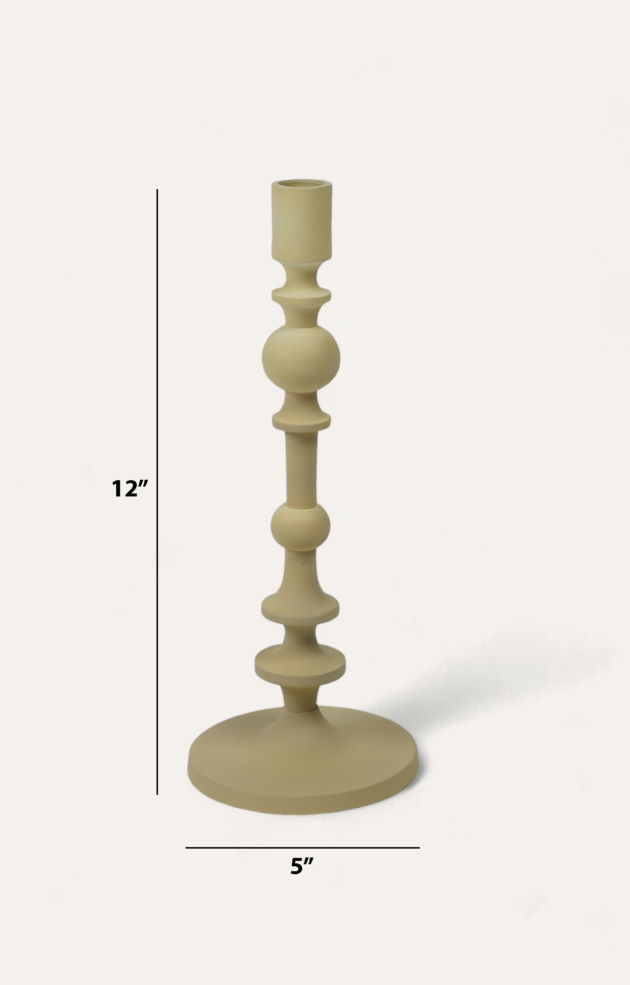 Elegant Spiral metal Candlestick Holder_size