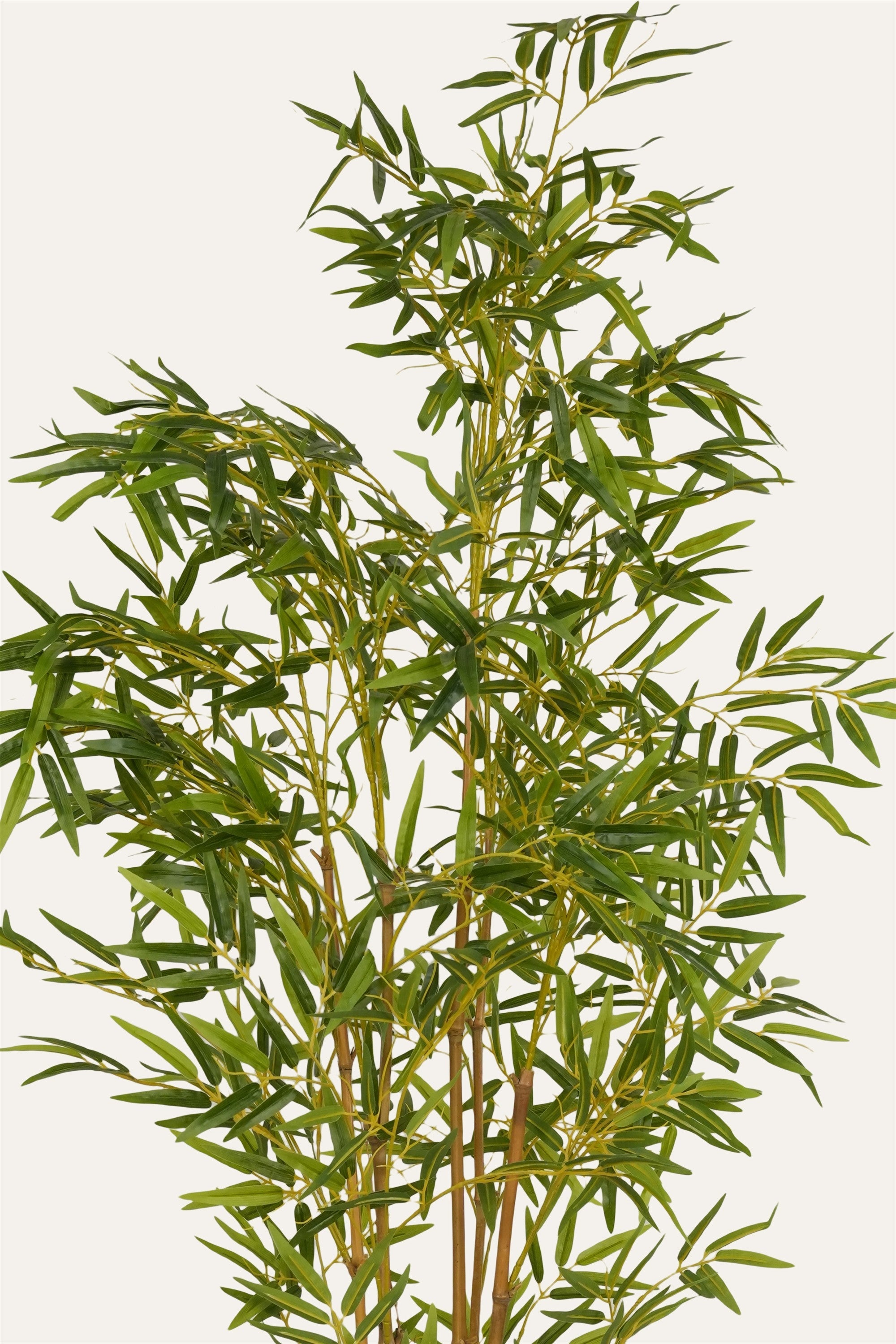 Faux bamboo plant with realistic leaves