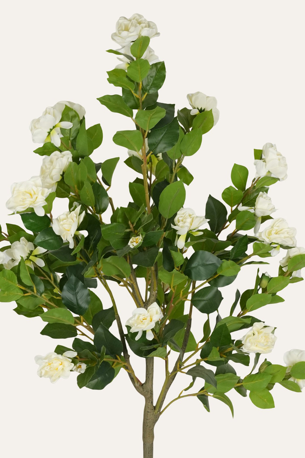 Faux white flowering tree for home décor