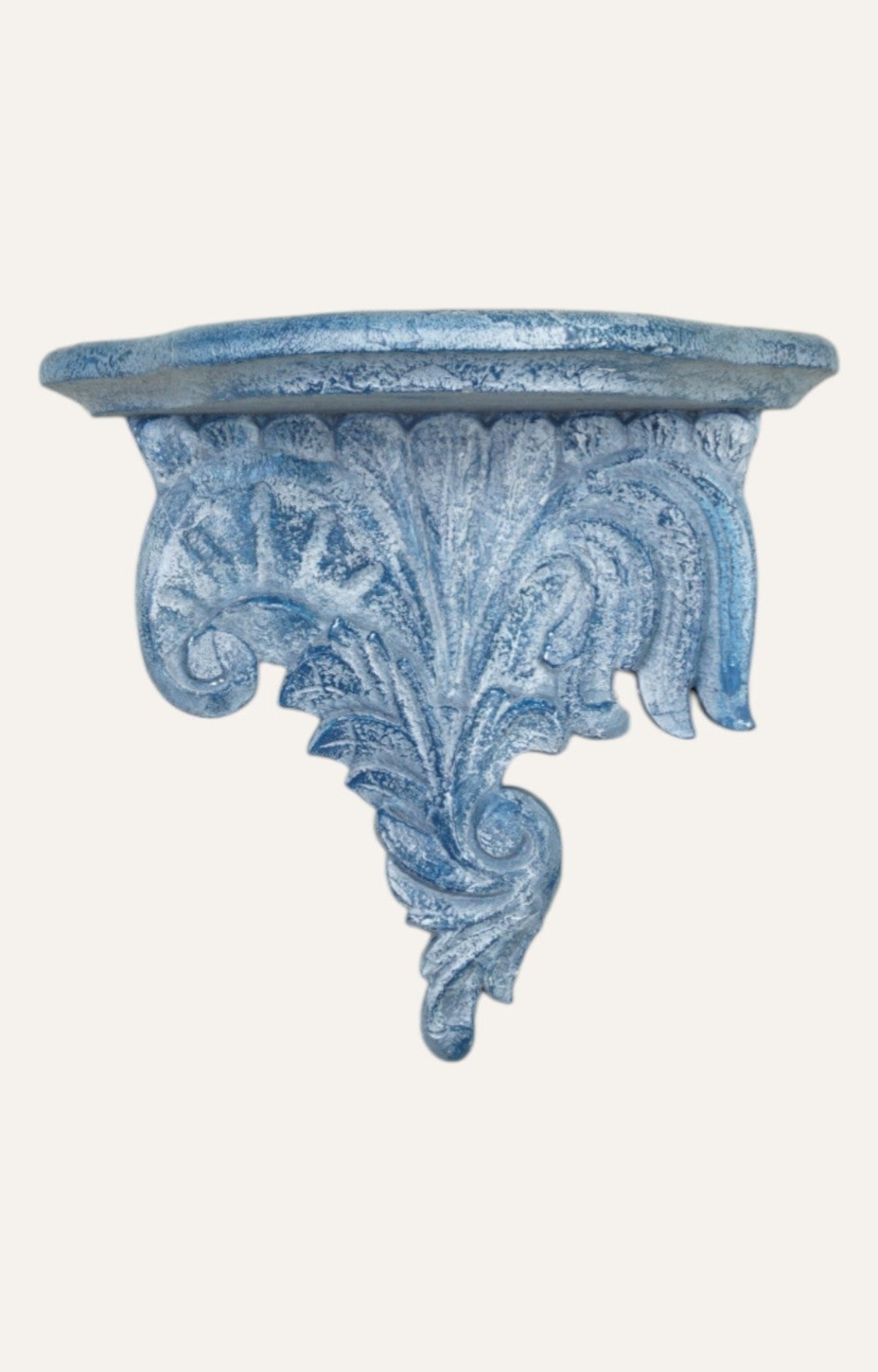 French Blue Acanthus Wall Bracket