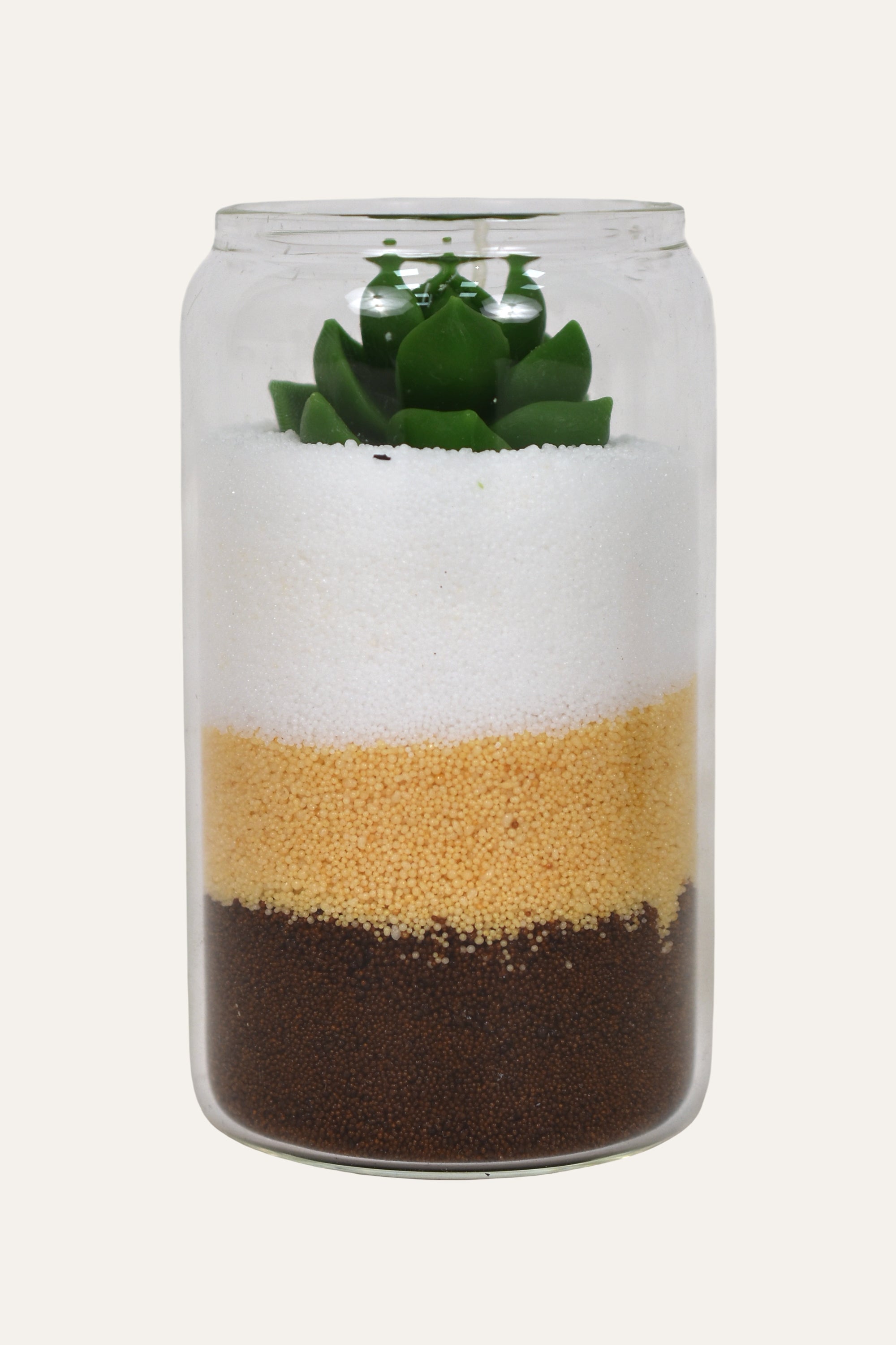 Green Succulent Decorative Candle