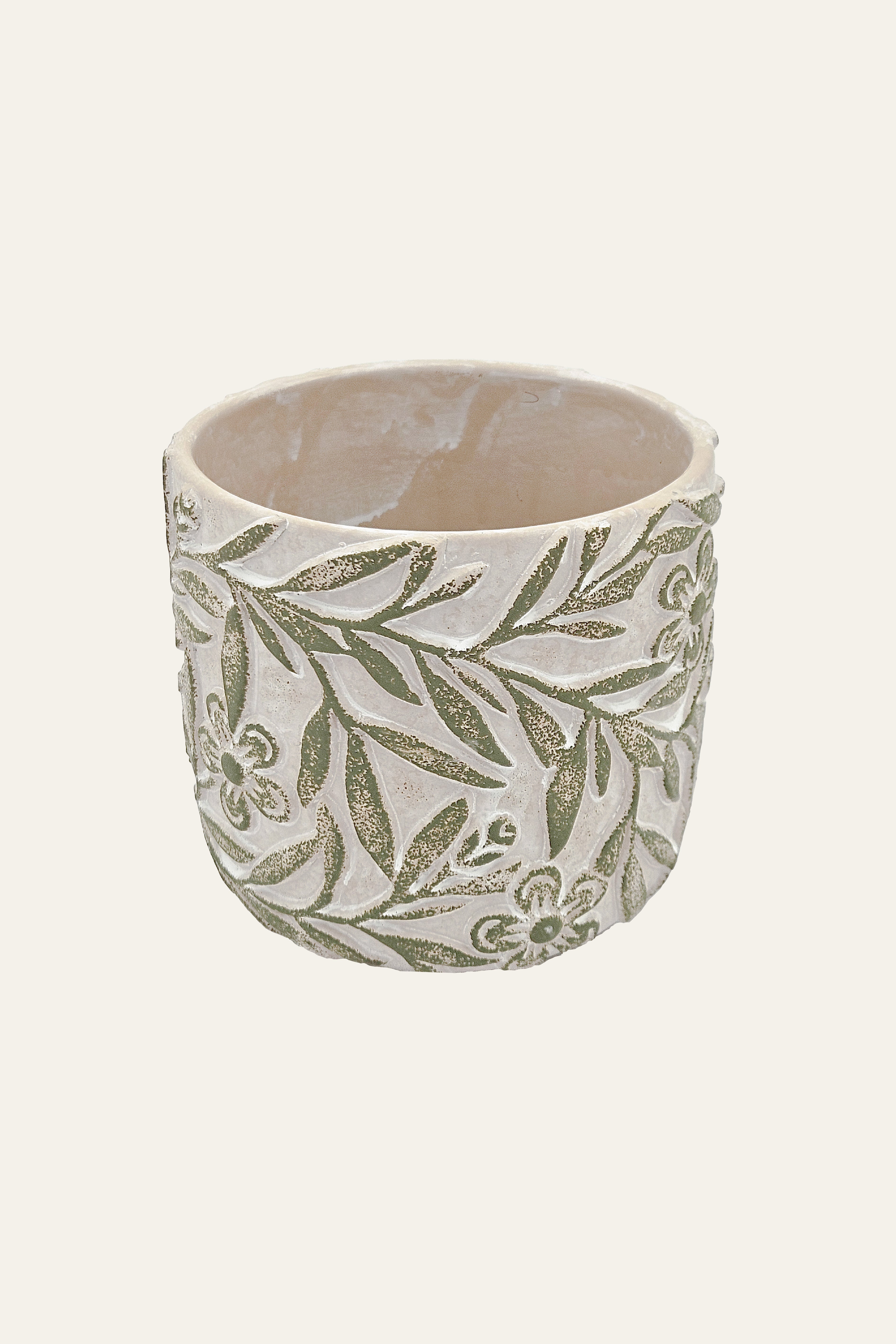 Green Textured Planter