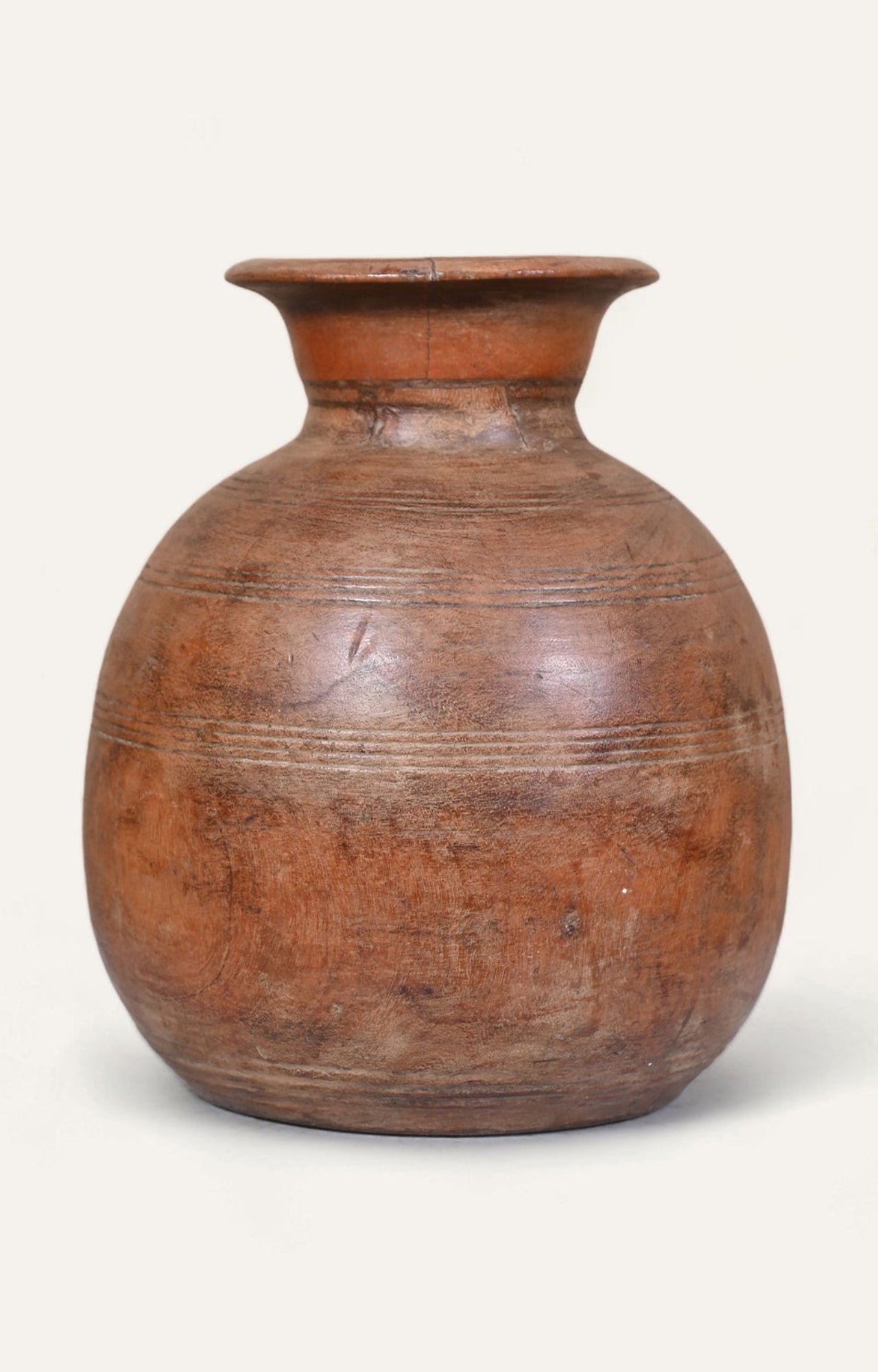 Hand Carved Rustic Water Pot