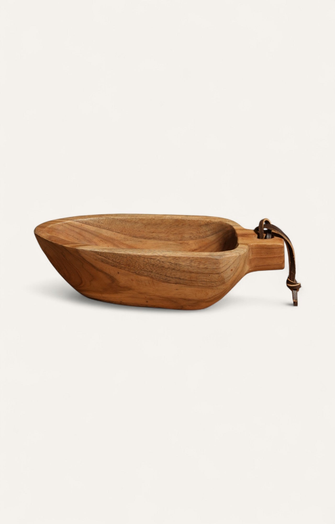 Handbraked Wooden Scoop Bowl