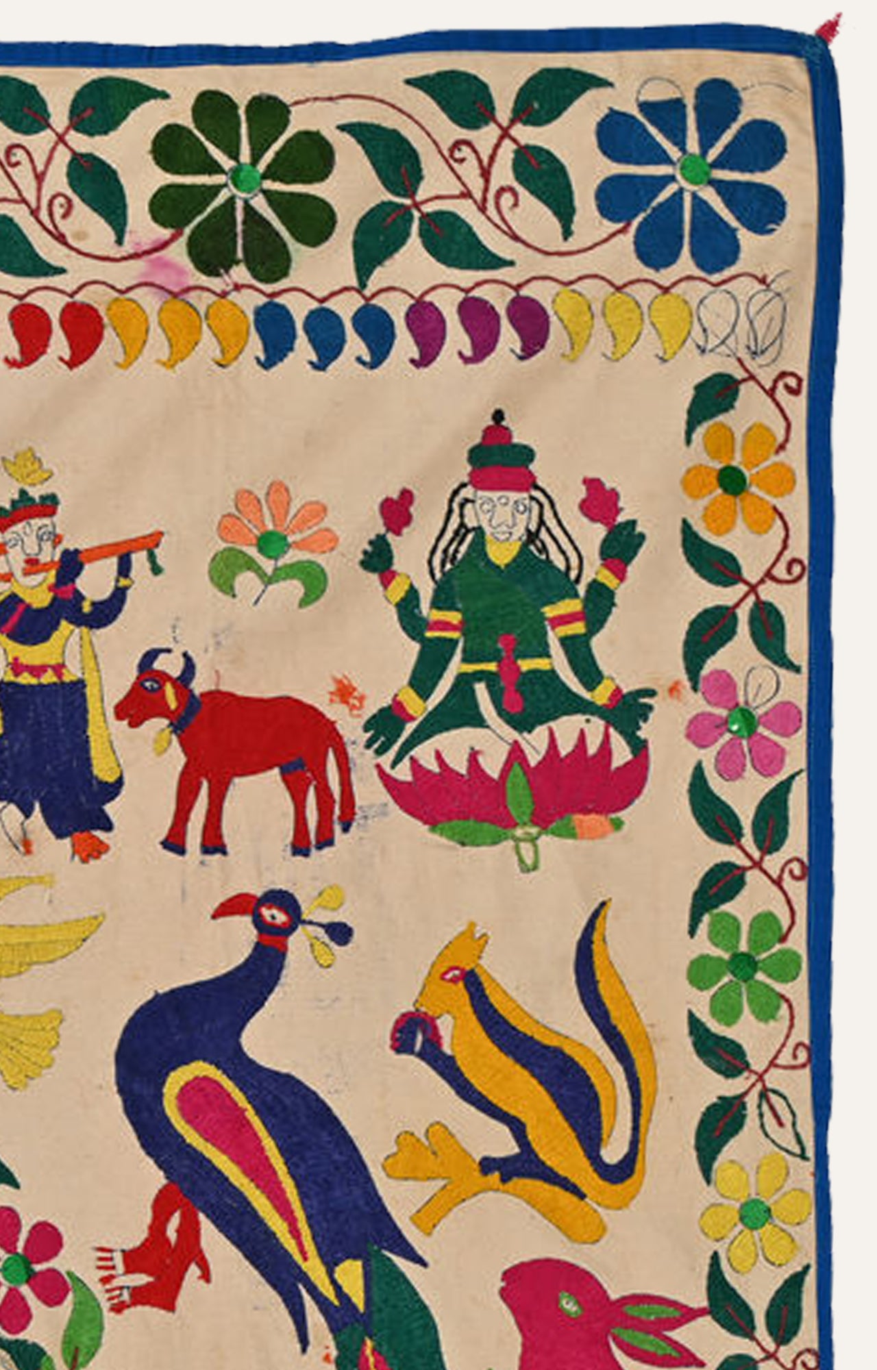 Intricate Embroidered Toran for Living Room Decor