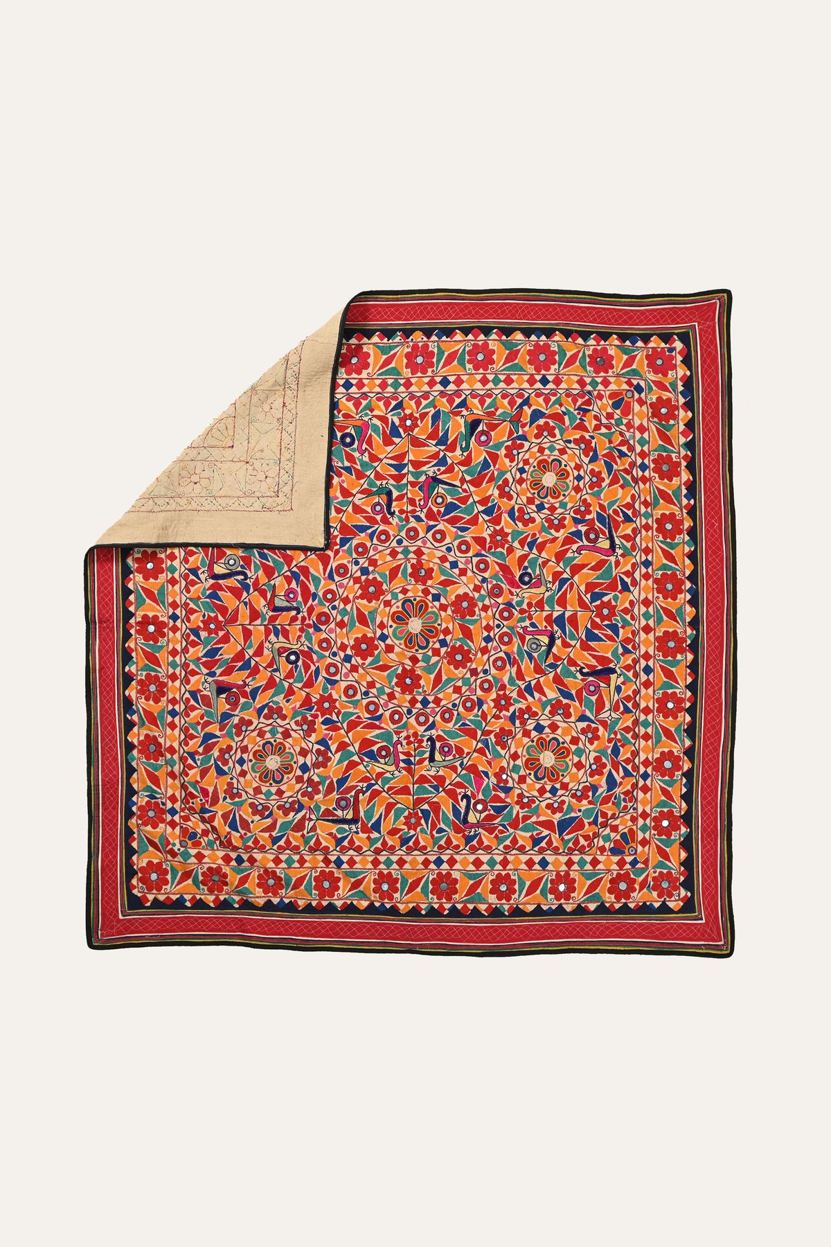Handcrafted Saurashtra textile wall decor