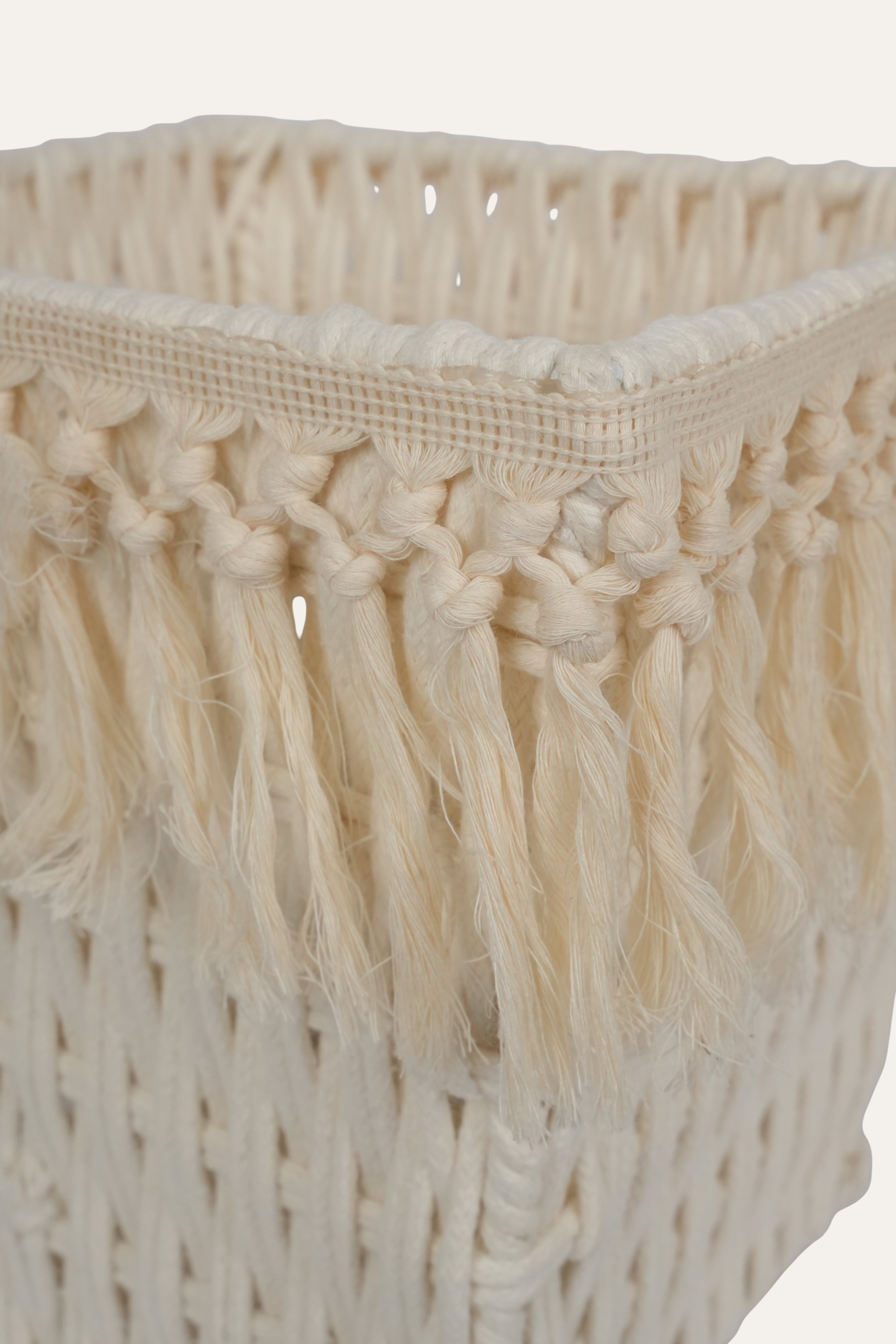 Handmade Boho Macrame Rope Basket