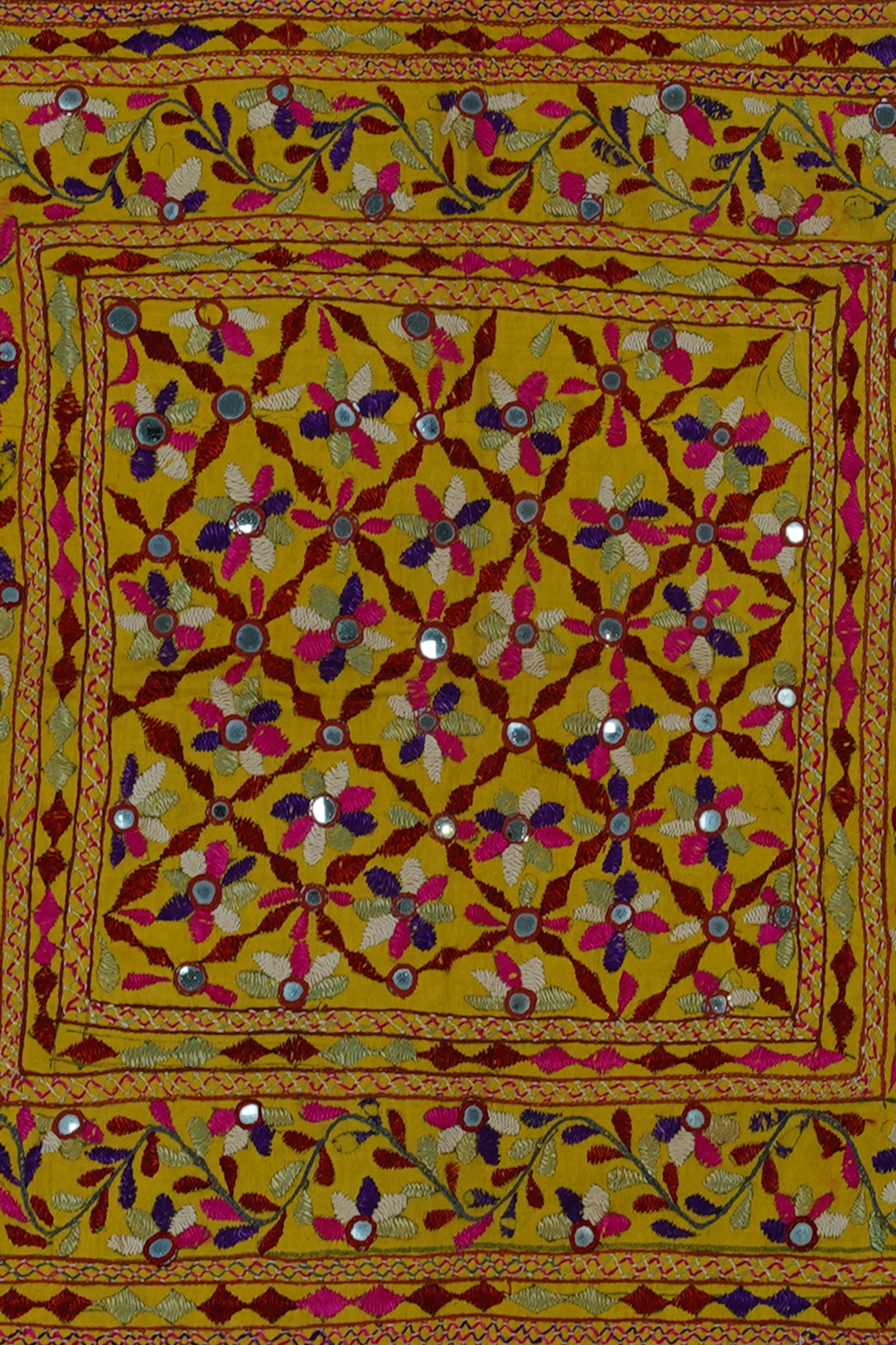 Handmade Kutch Mirror Work Wall Art