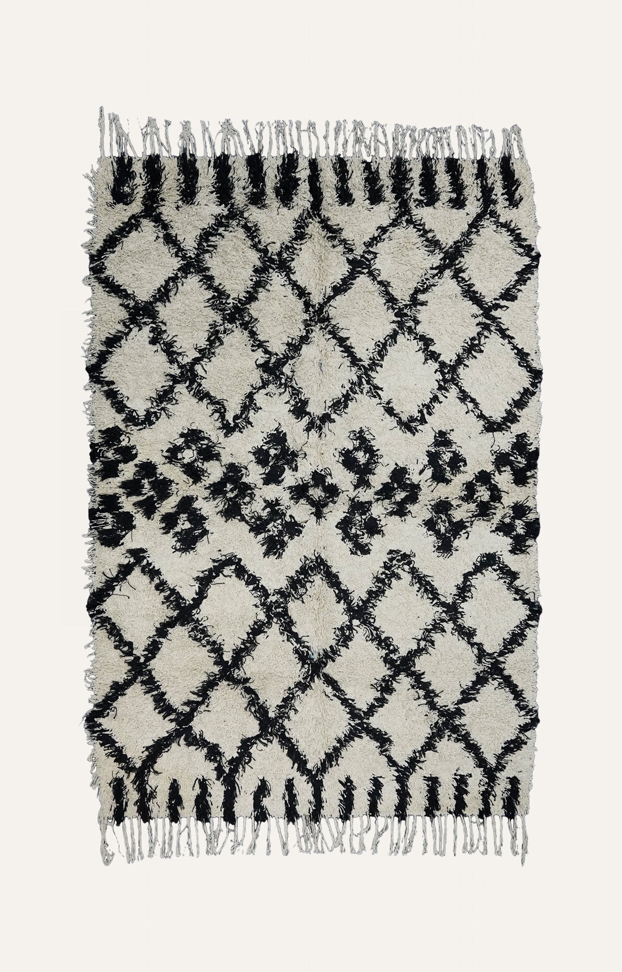 Handwoven Cotton Shaggy Rug