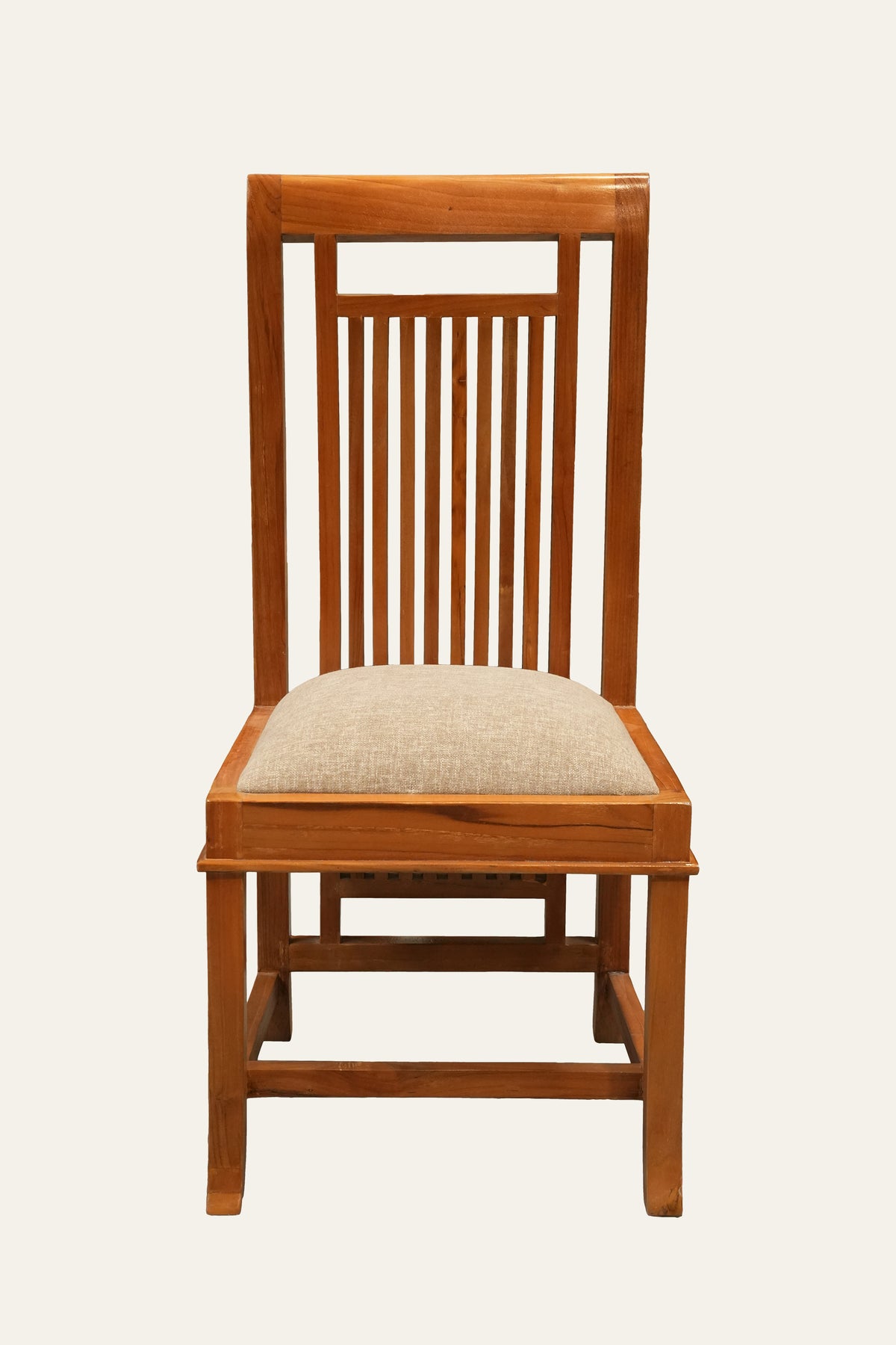 High Back Wooden Accent Chair