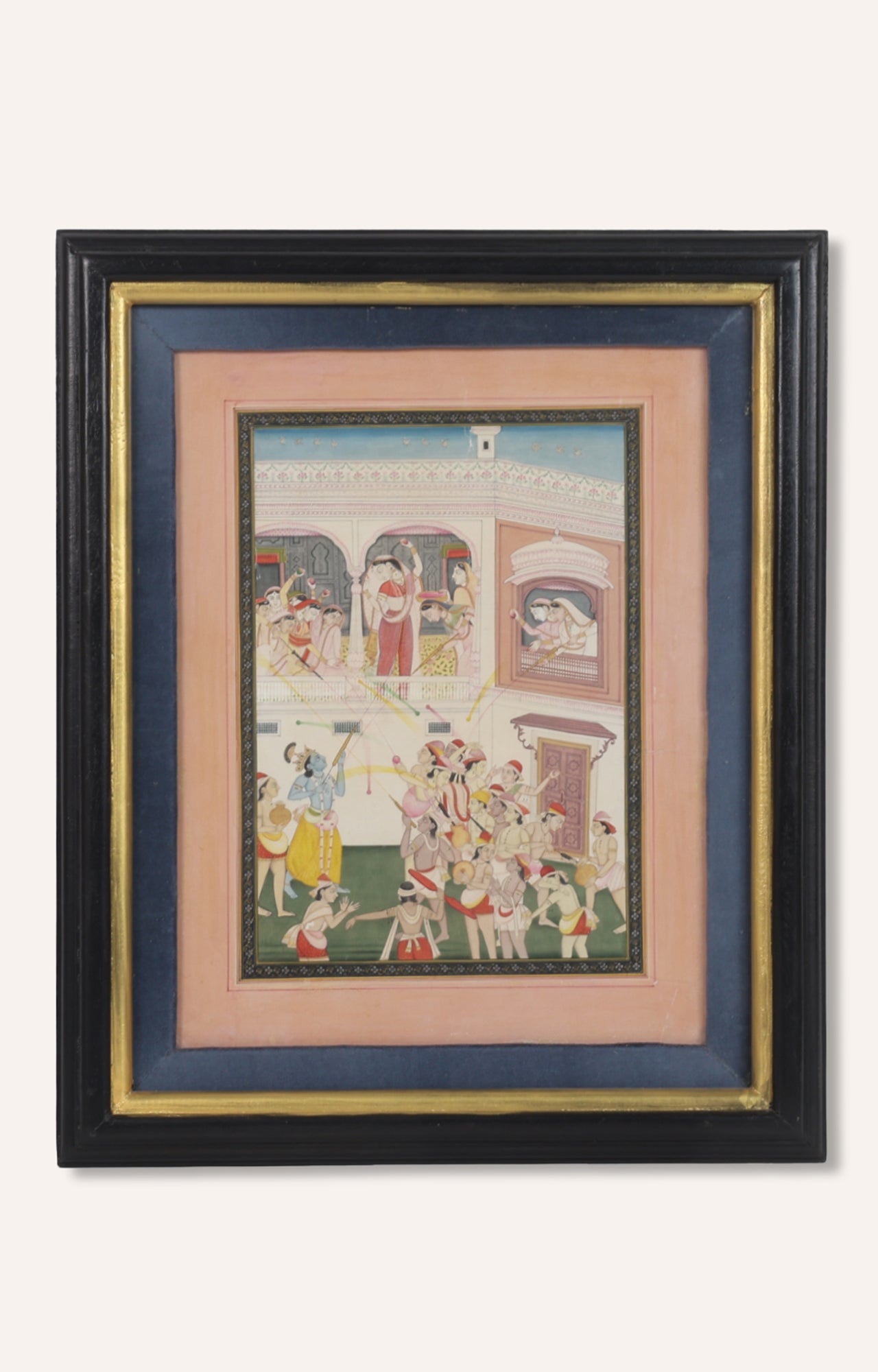 Holi festival in Vrindavan Painting
