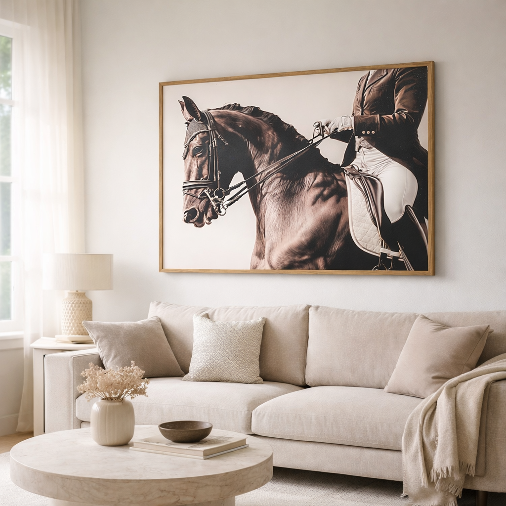 Horse Painting for Living Room Decor