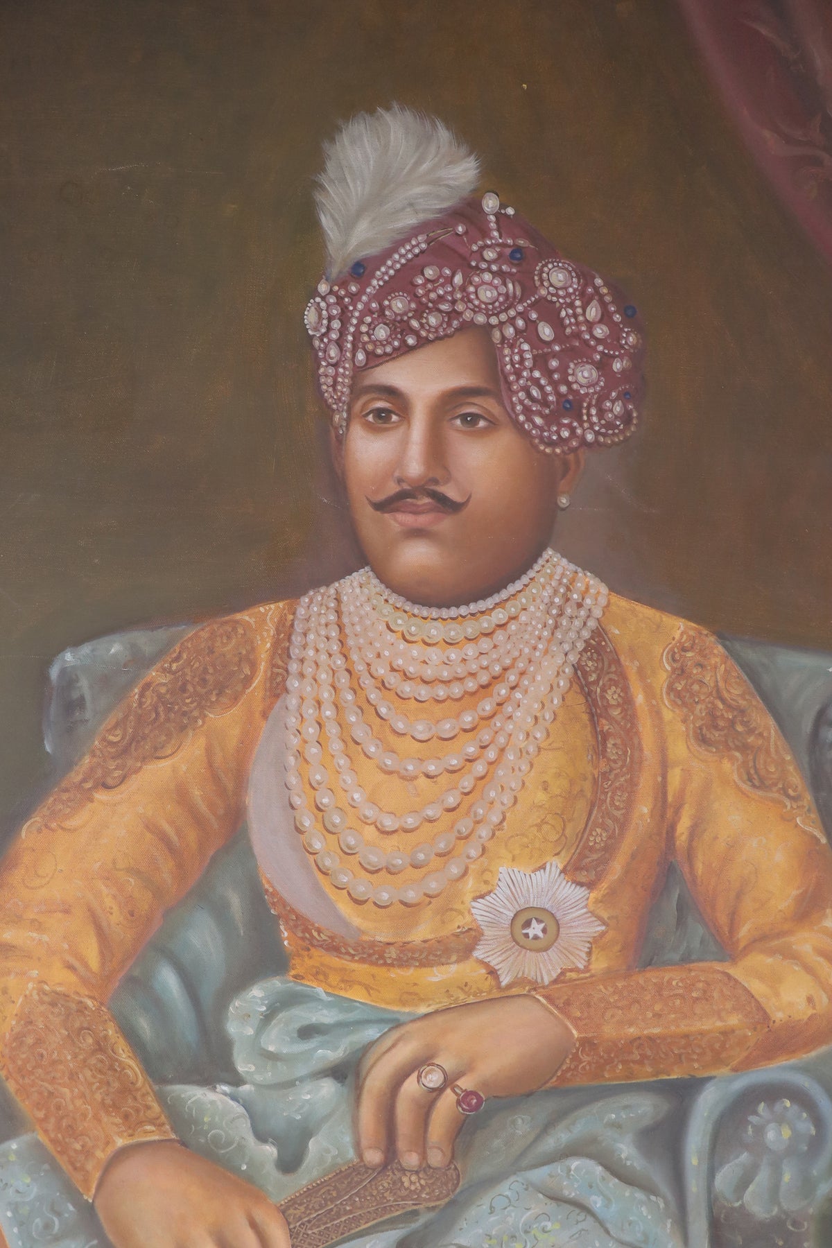 Royal Maharaja Oil Painting Wall Decor