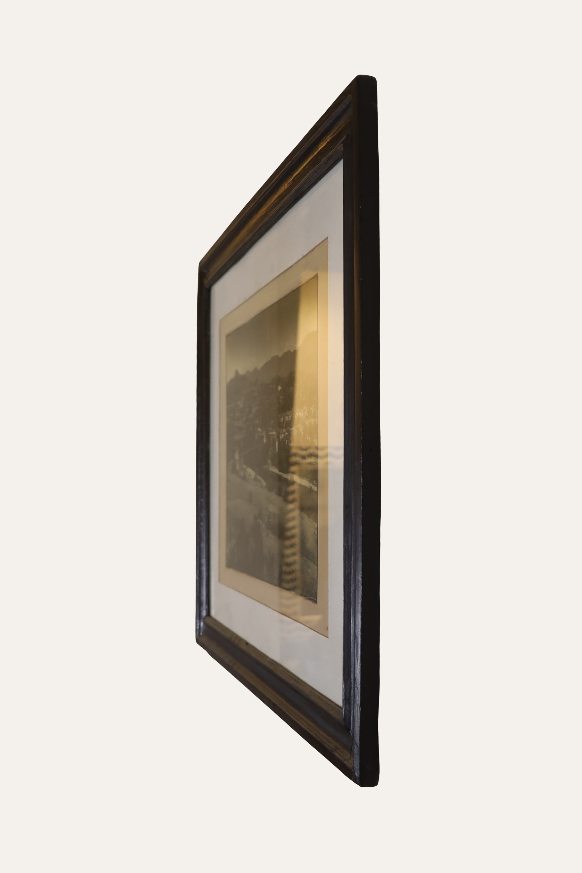 Vintage Lush Green Landscape Framed Photograph
