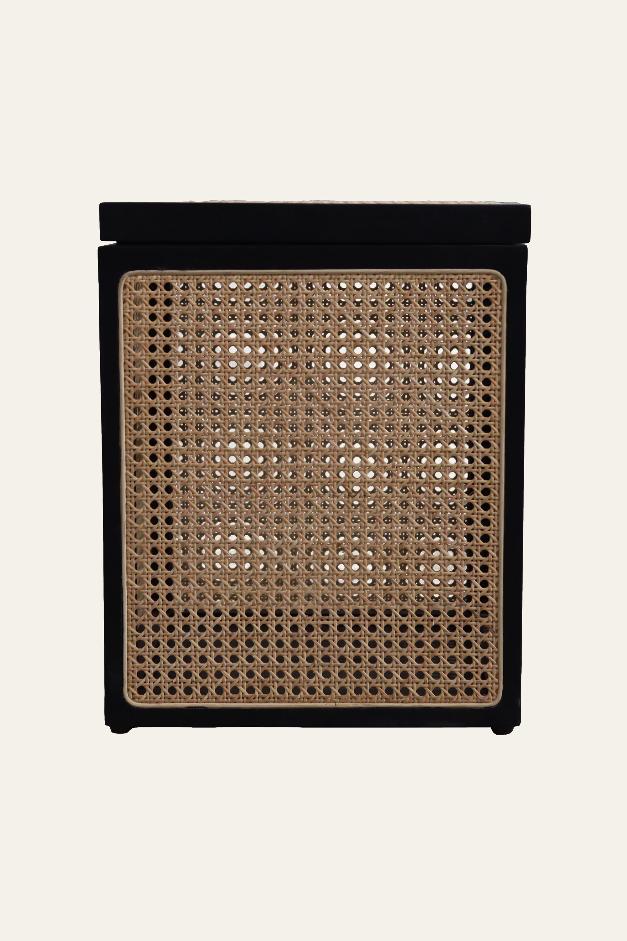 Wooden Rattan Side Table for Modern Interiors