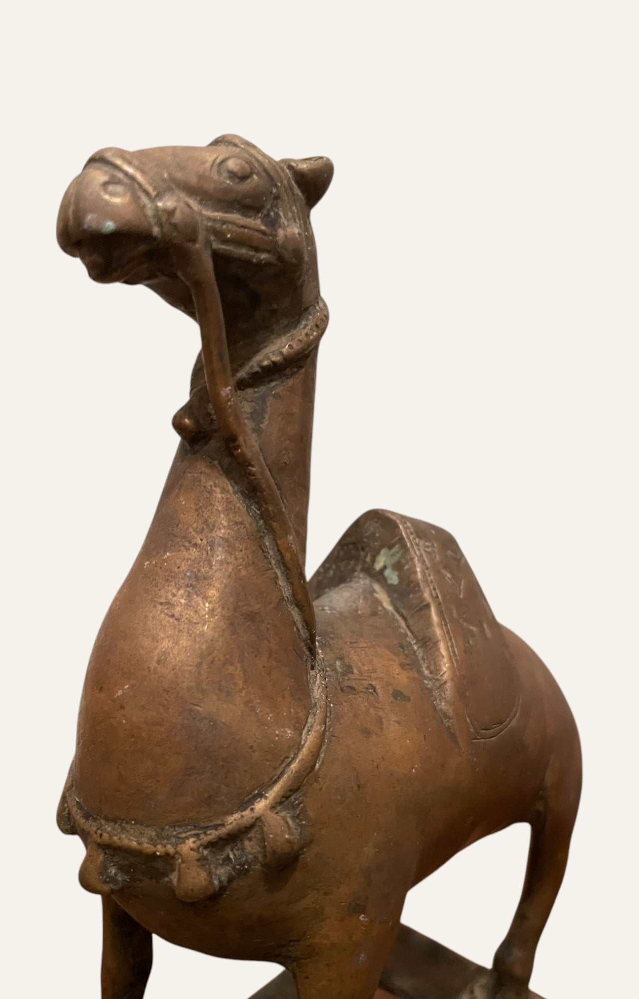 Camel on Stand Antique Brass Art Statue