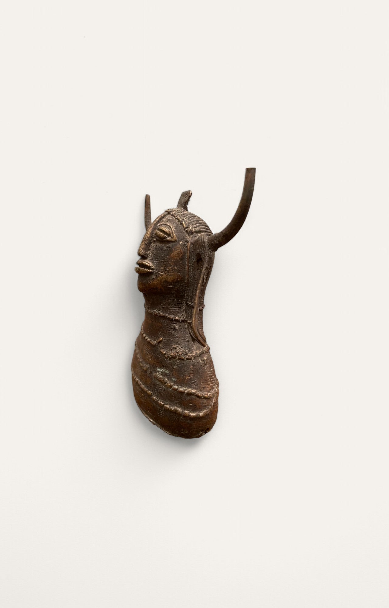 Man with Horns Dohkra Tribal Art Sculpture