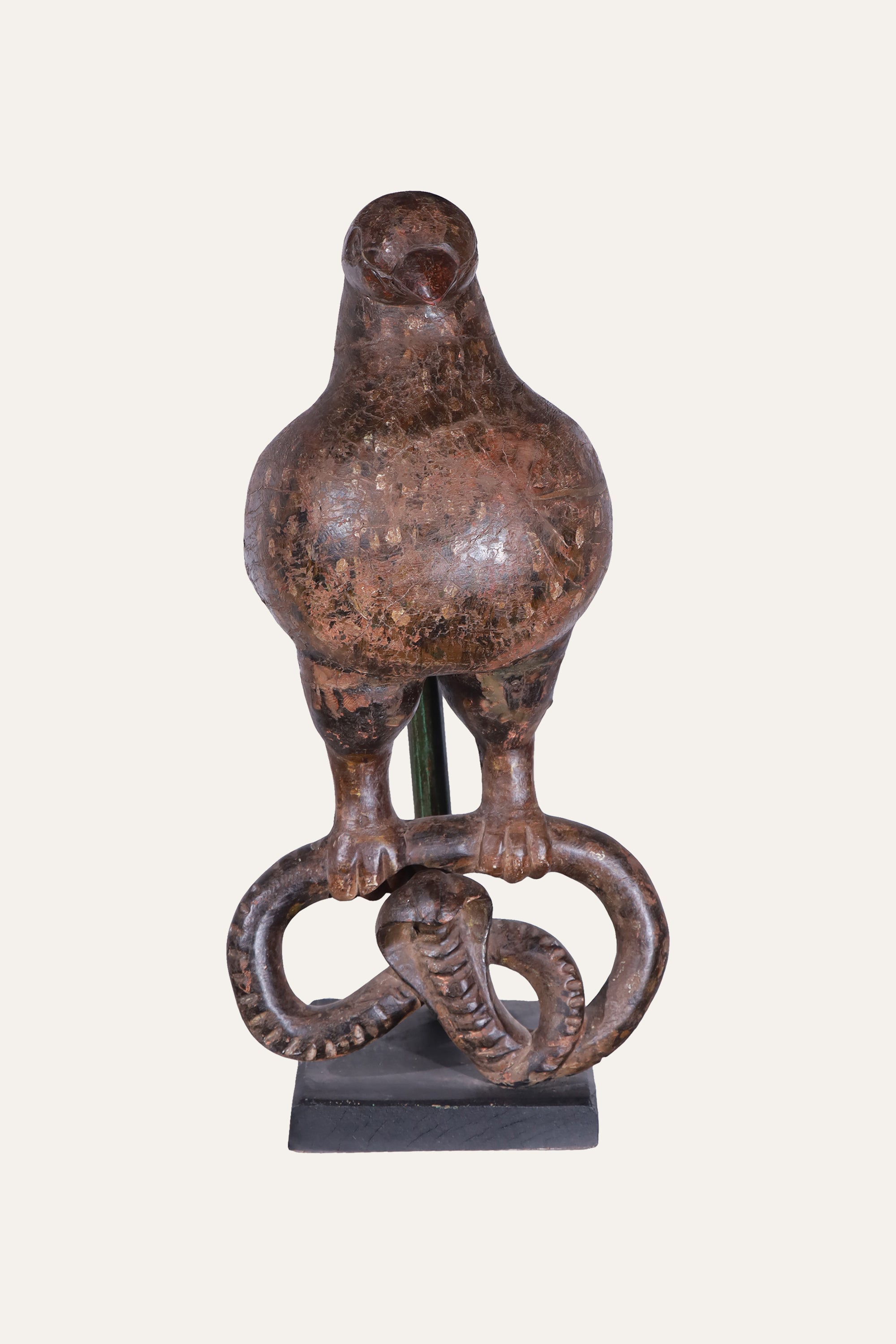 Eagle Sculpture over Serpant for Table Decor