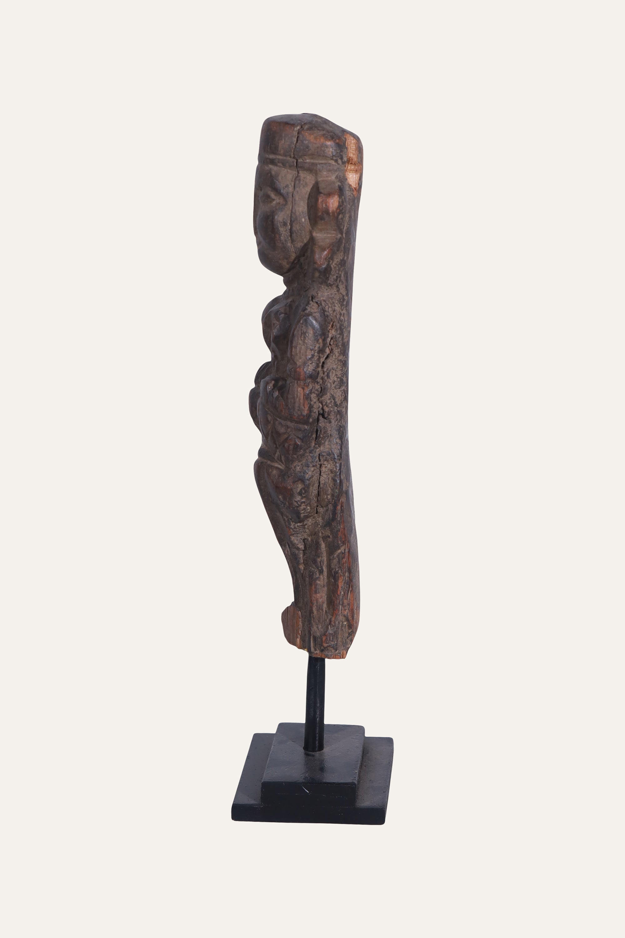 Carved Standing Figure Sculpture for Console & Study Decor