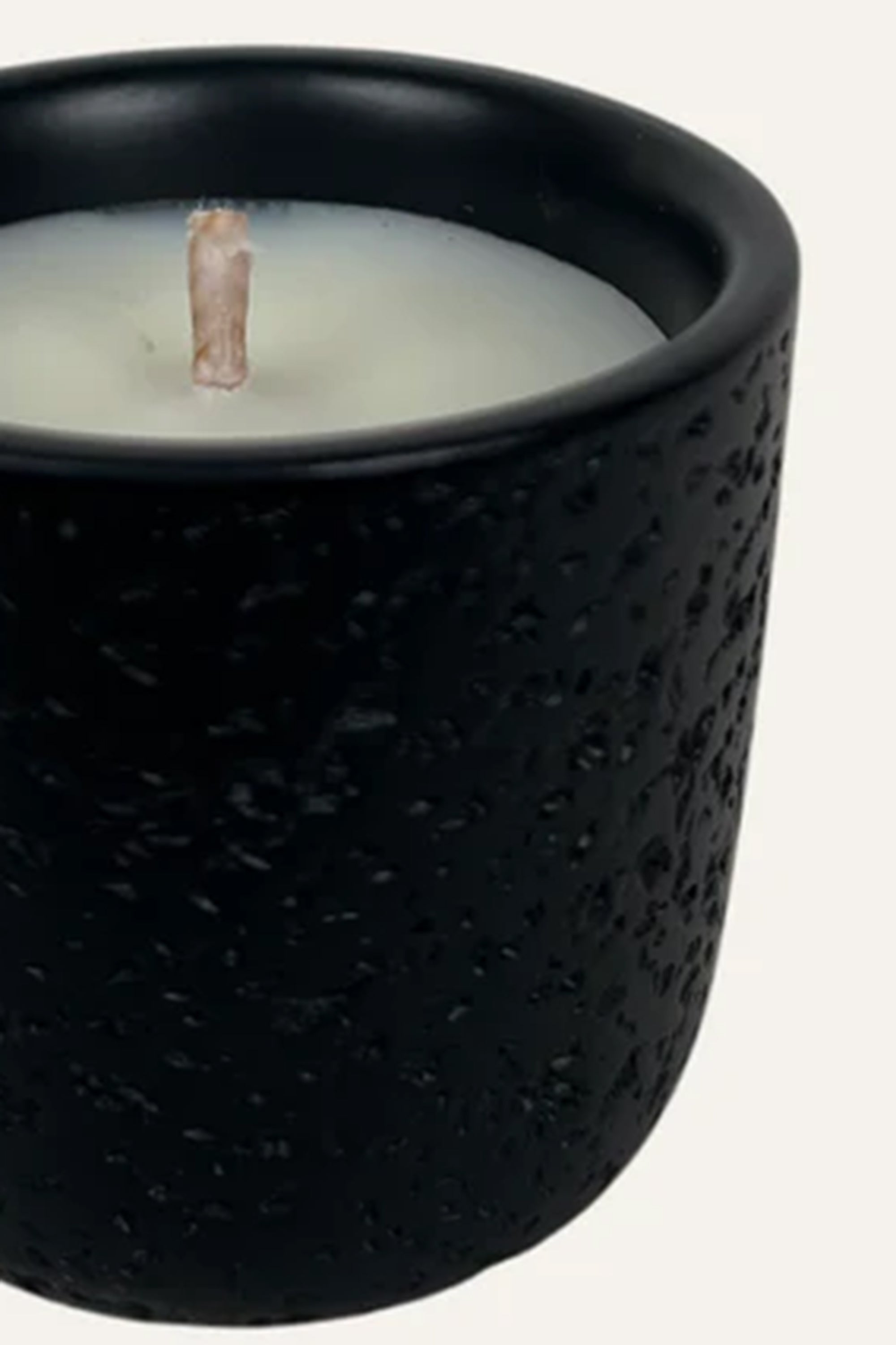 Black Textured Scented Candle