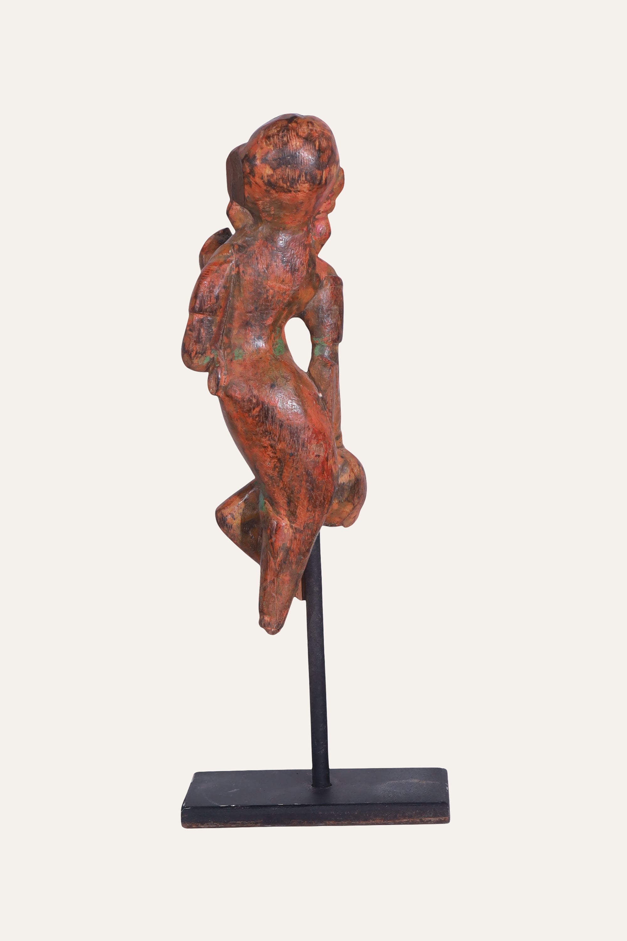 Seated Indian Musician Figurine for Console Decor